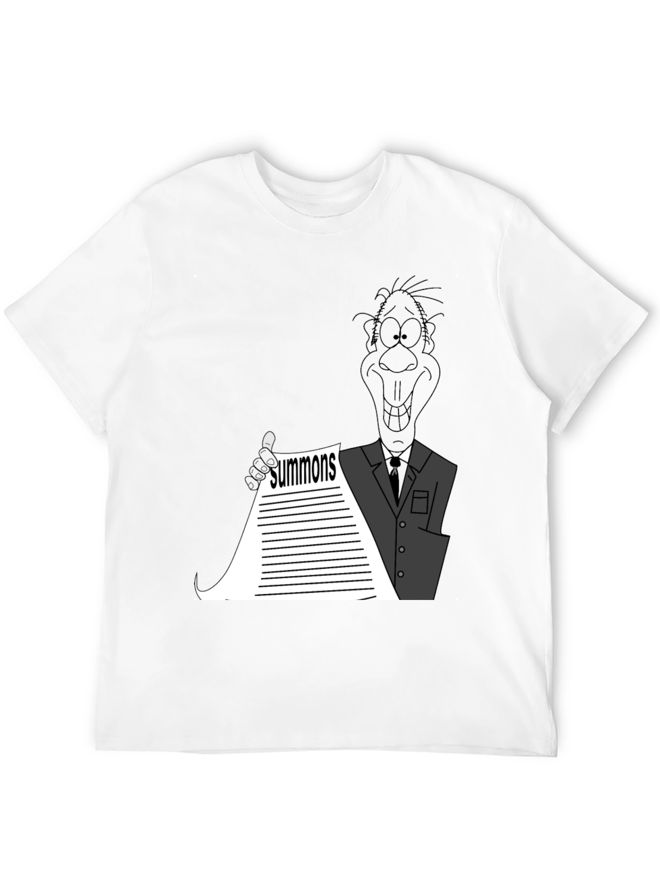 Black Cartoon Summons Black T-Shirt view 12
