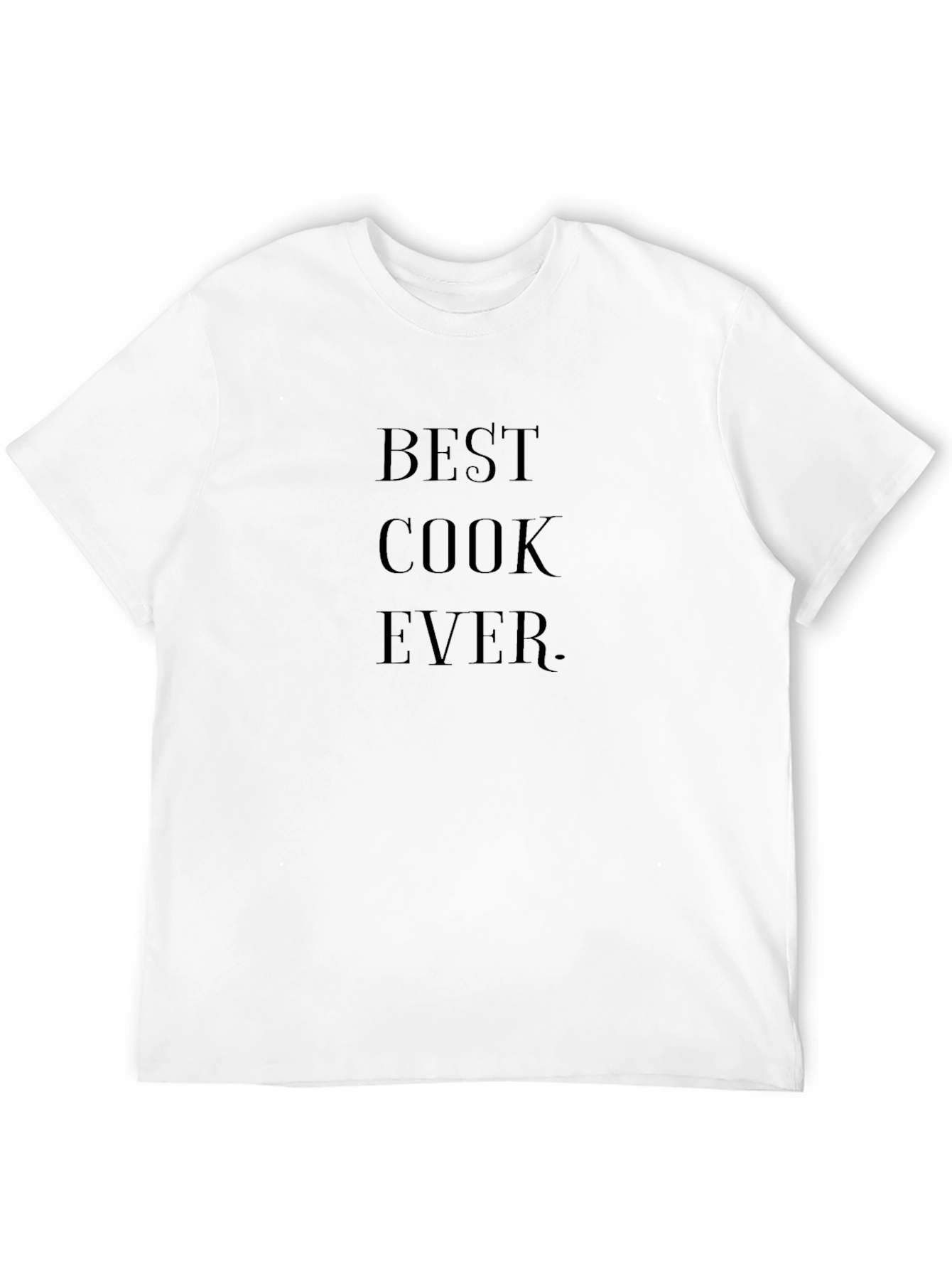Black Best Cook Ever Graphic T-Shirt - Black Casual Tee view 12