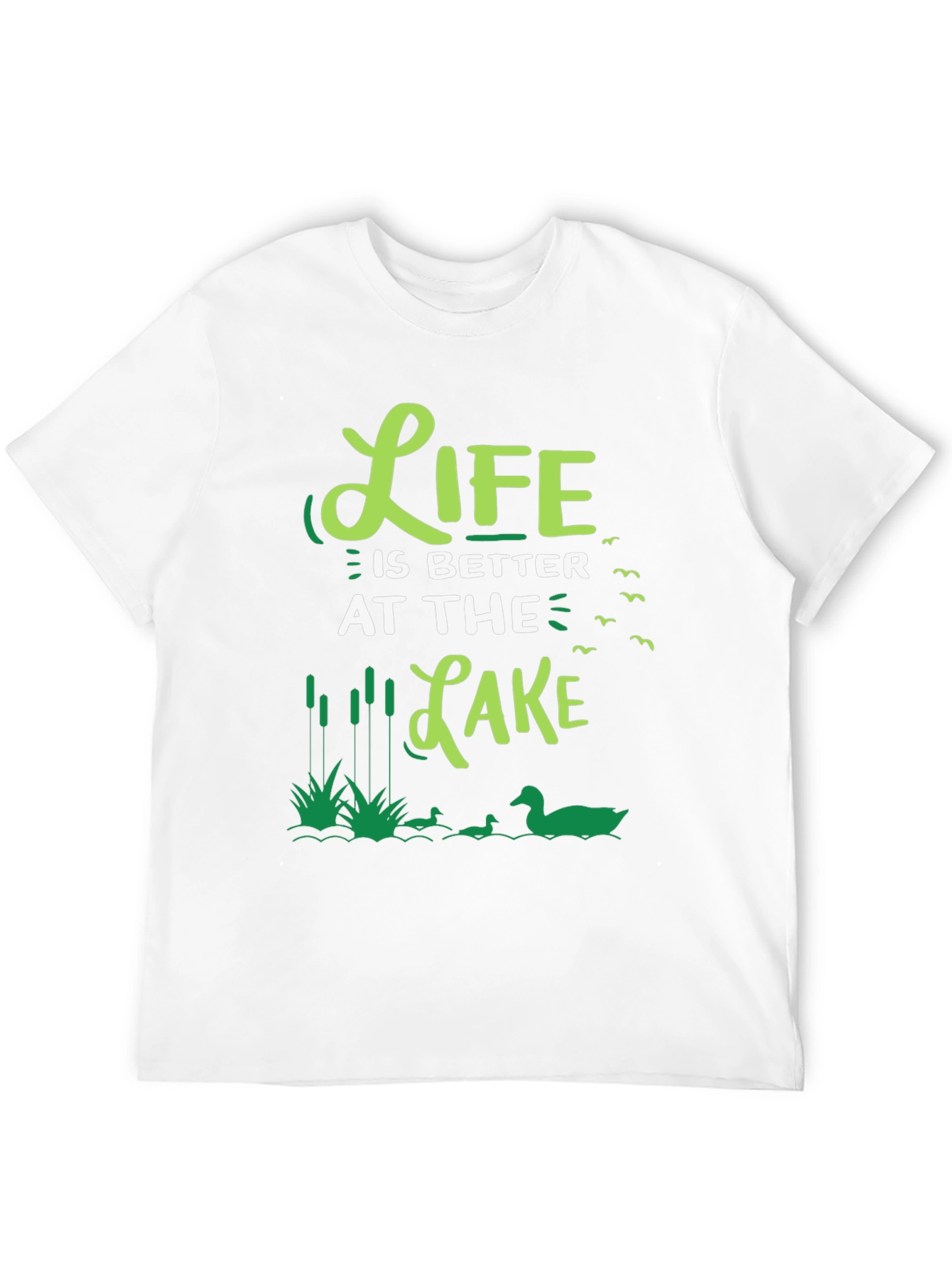 Black Life Is Better At The Lake Graphic Tee view 12