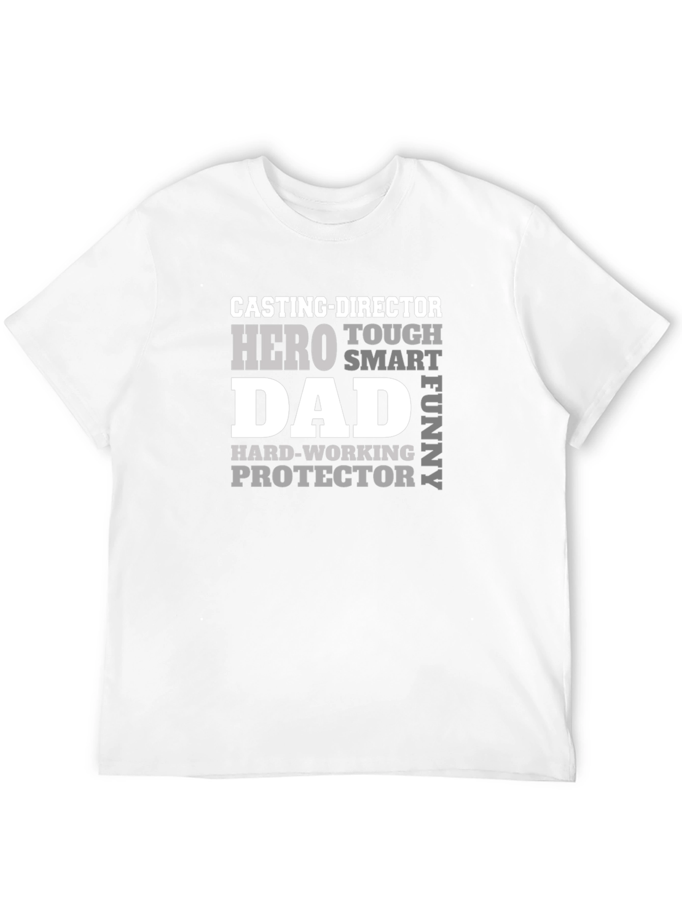 Black Casting Director Dad T-Shirt: Hero, Tough, Smart, Funny view 12