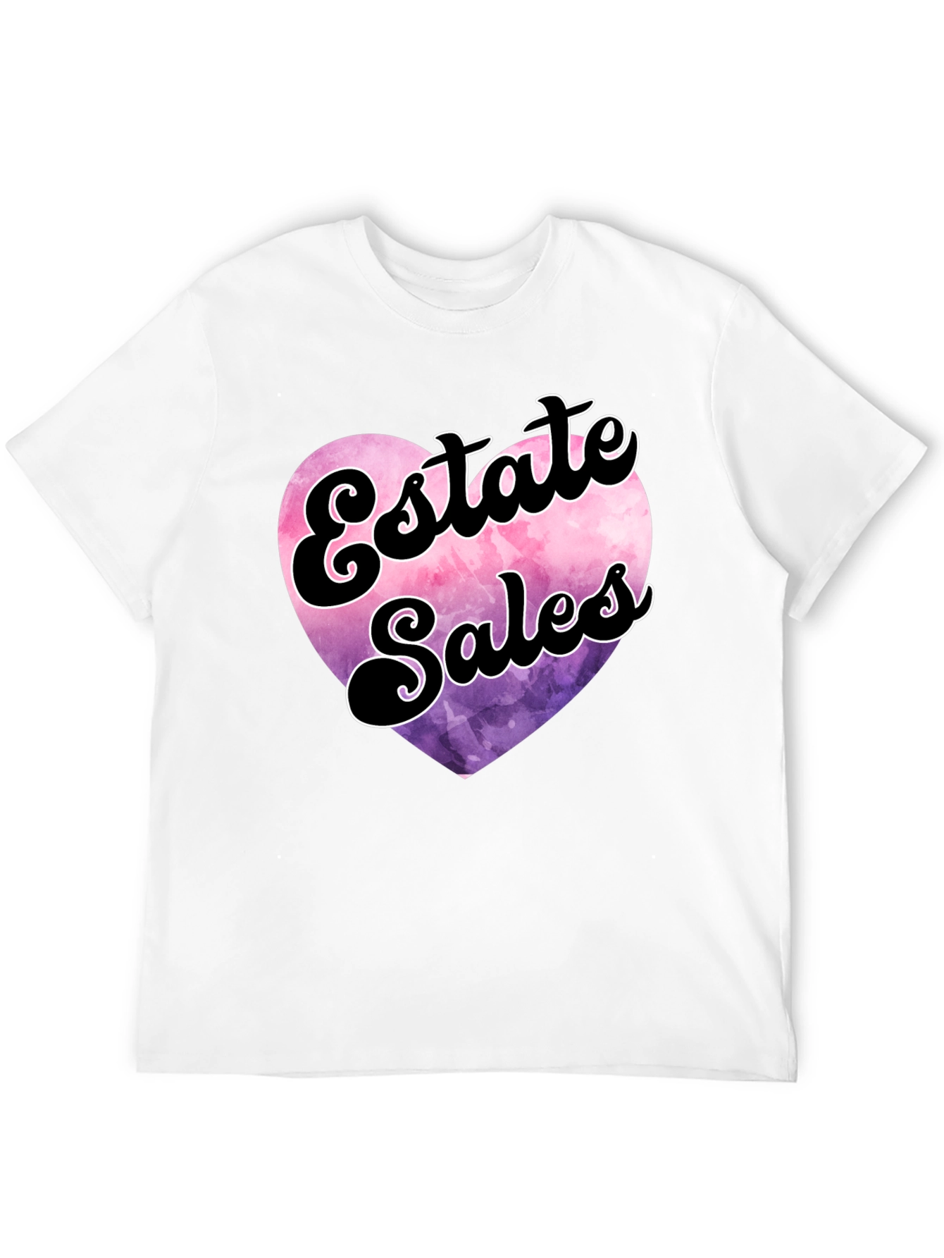 Black Estate Sales Heart Graphic T-Shirt view 12
