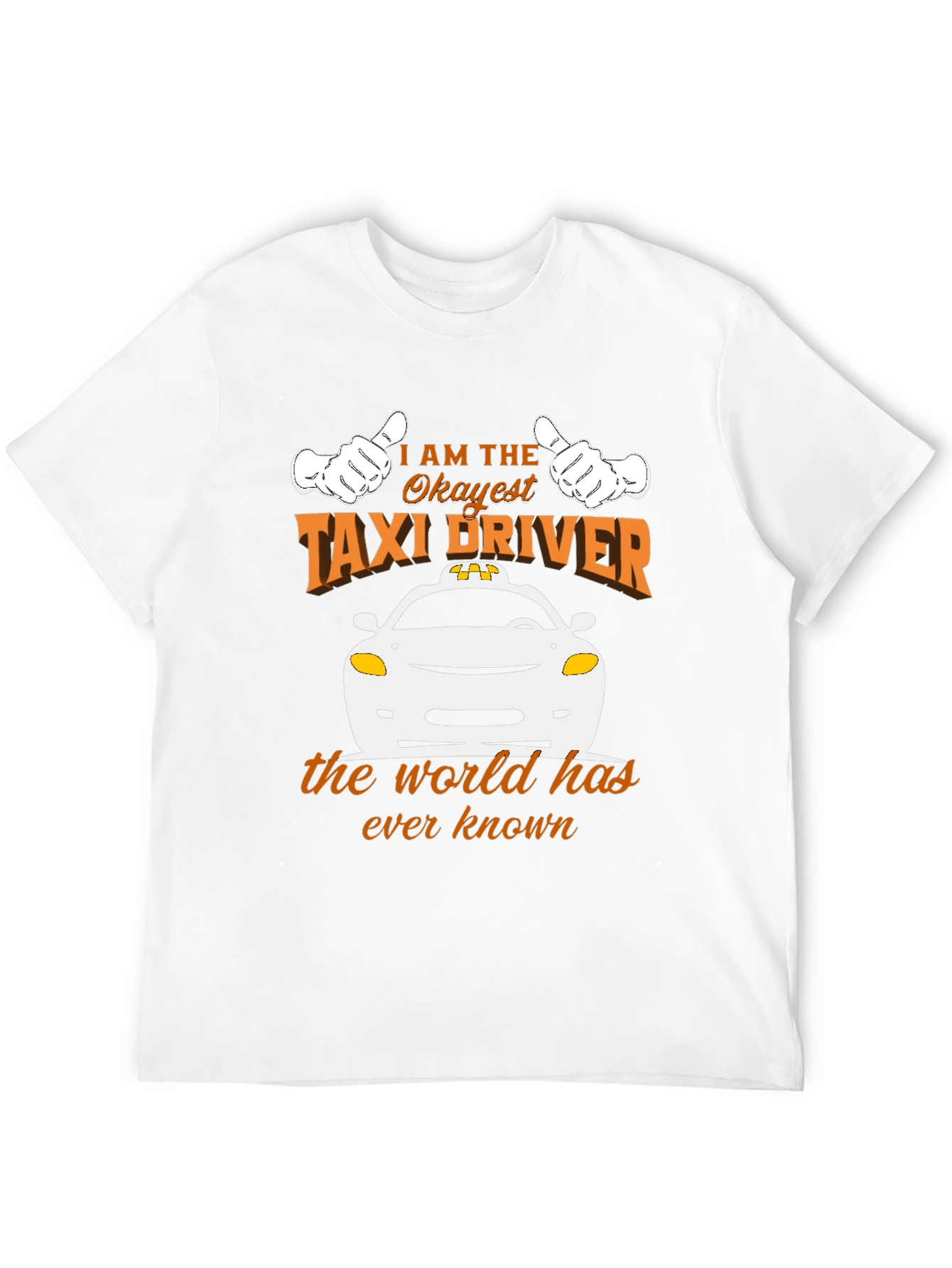 Black Okayest Taxi Driver Graphic Tee - Unisex view 12