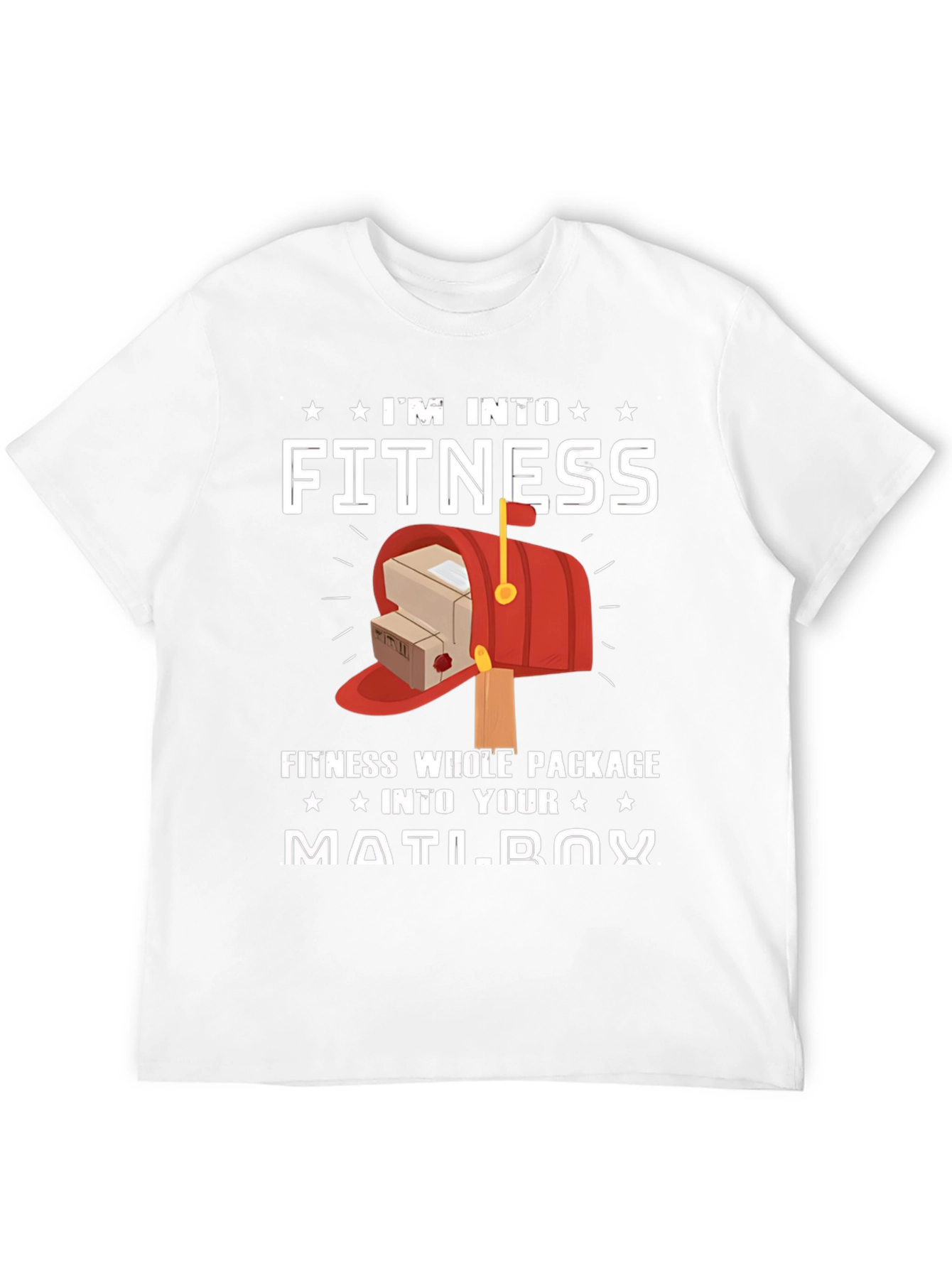 Black I'm Into Fitness Mailbox T-Shirt view 12