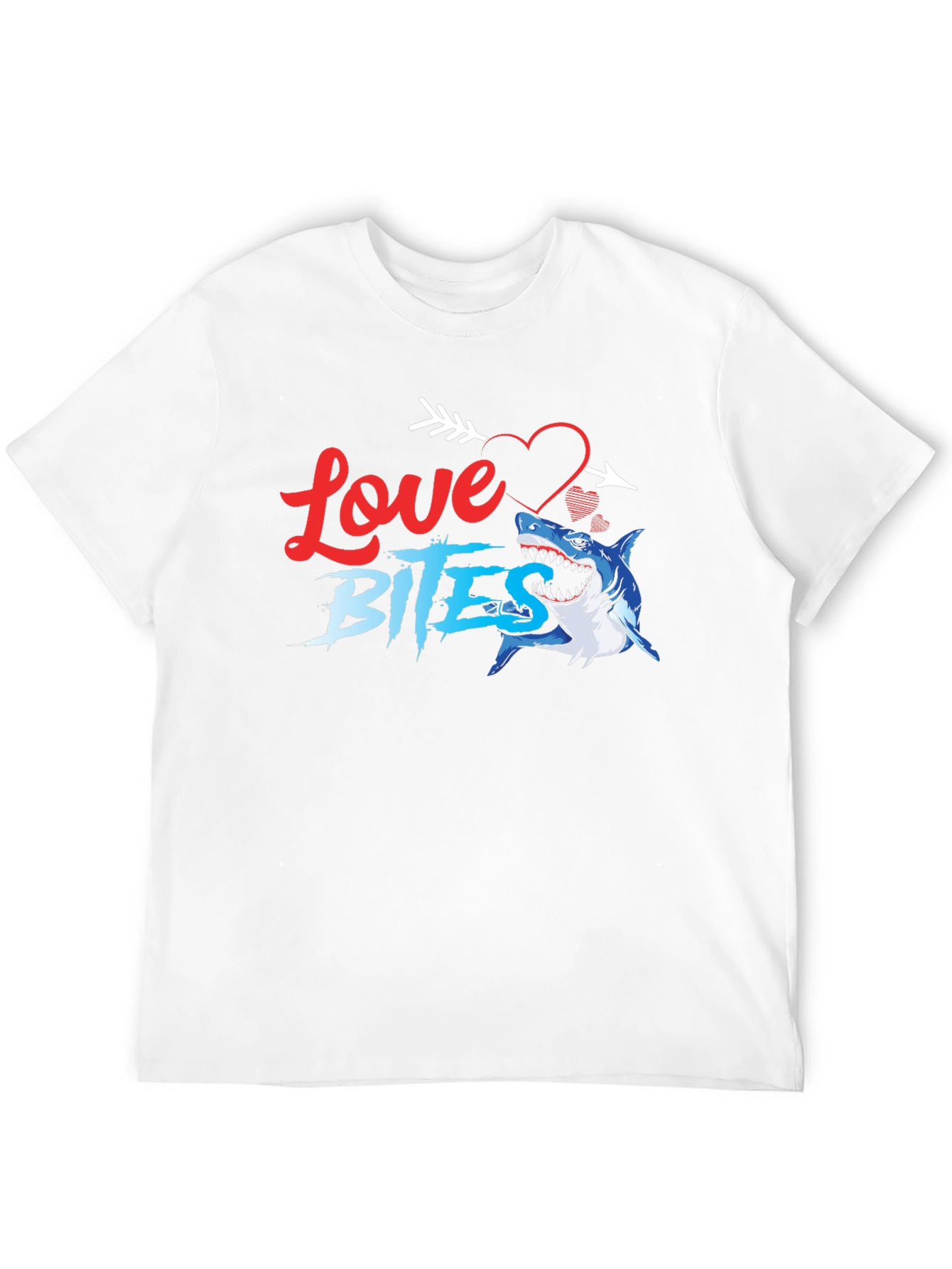 Black Love Bites Shark T-Shirt view 12