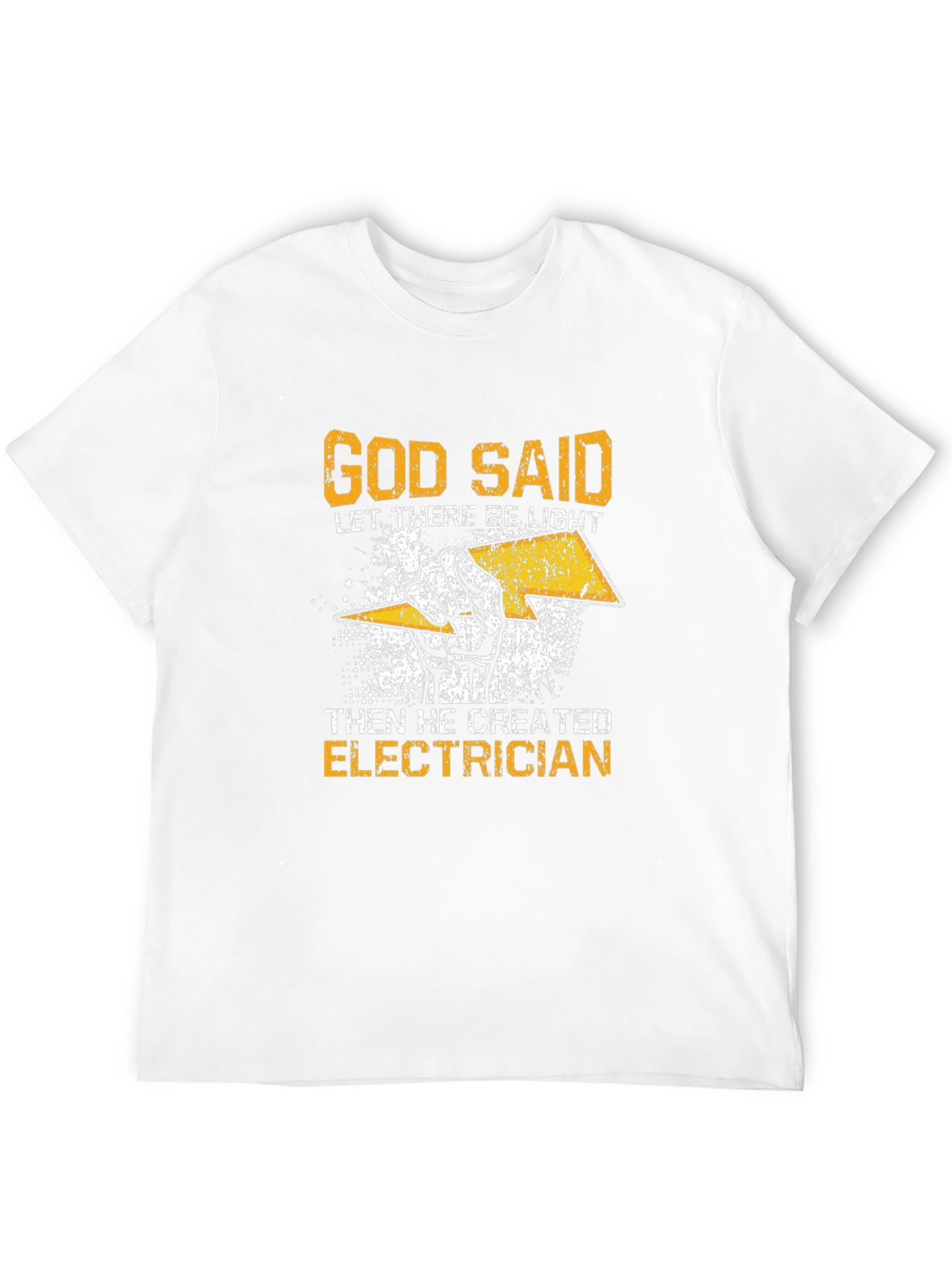 Black Electrician T-Shirt - God Said Let There Be Light view 12