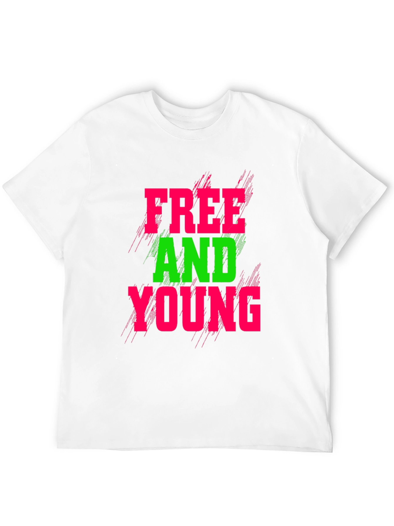 Black Free and Young Graphic T-Shirt view 12