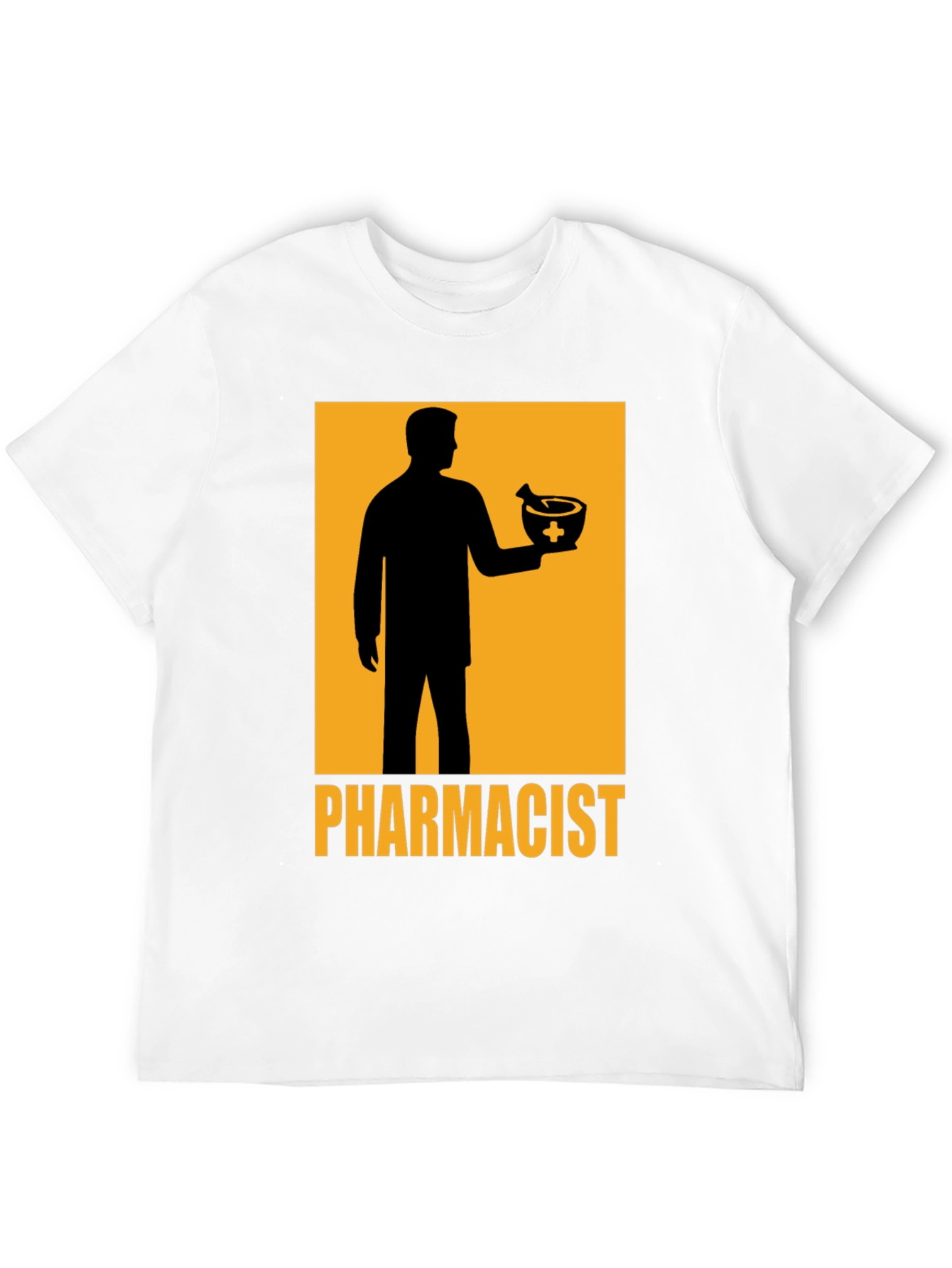 Black Pharmacist Graphic T-Shirt - Black Cotton Tee view 12