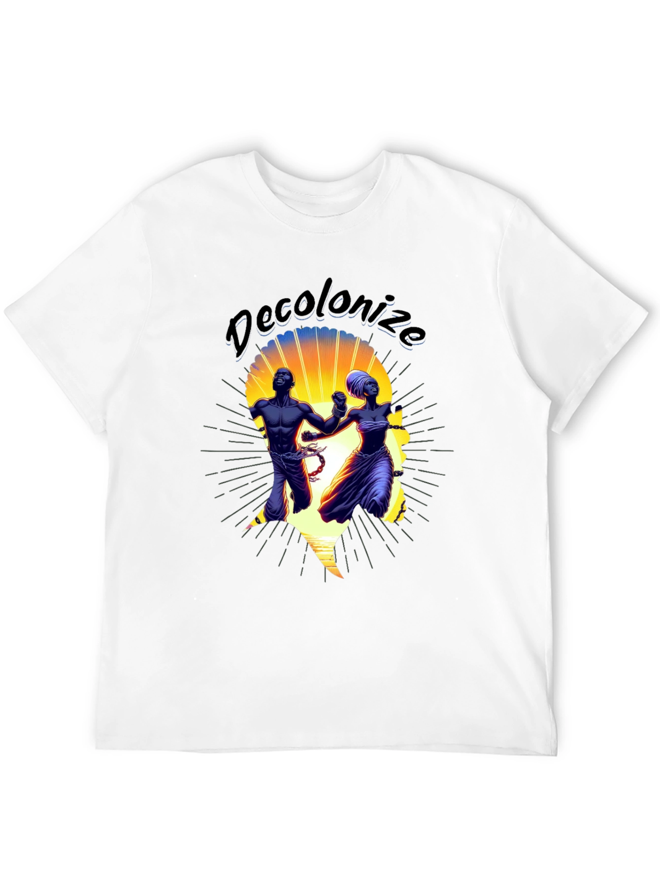 Black Decolonize Graphic T-Shirt - Black view 12