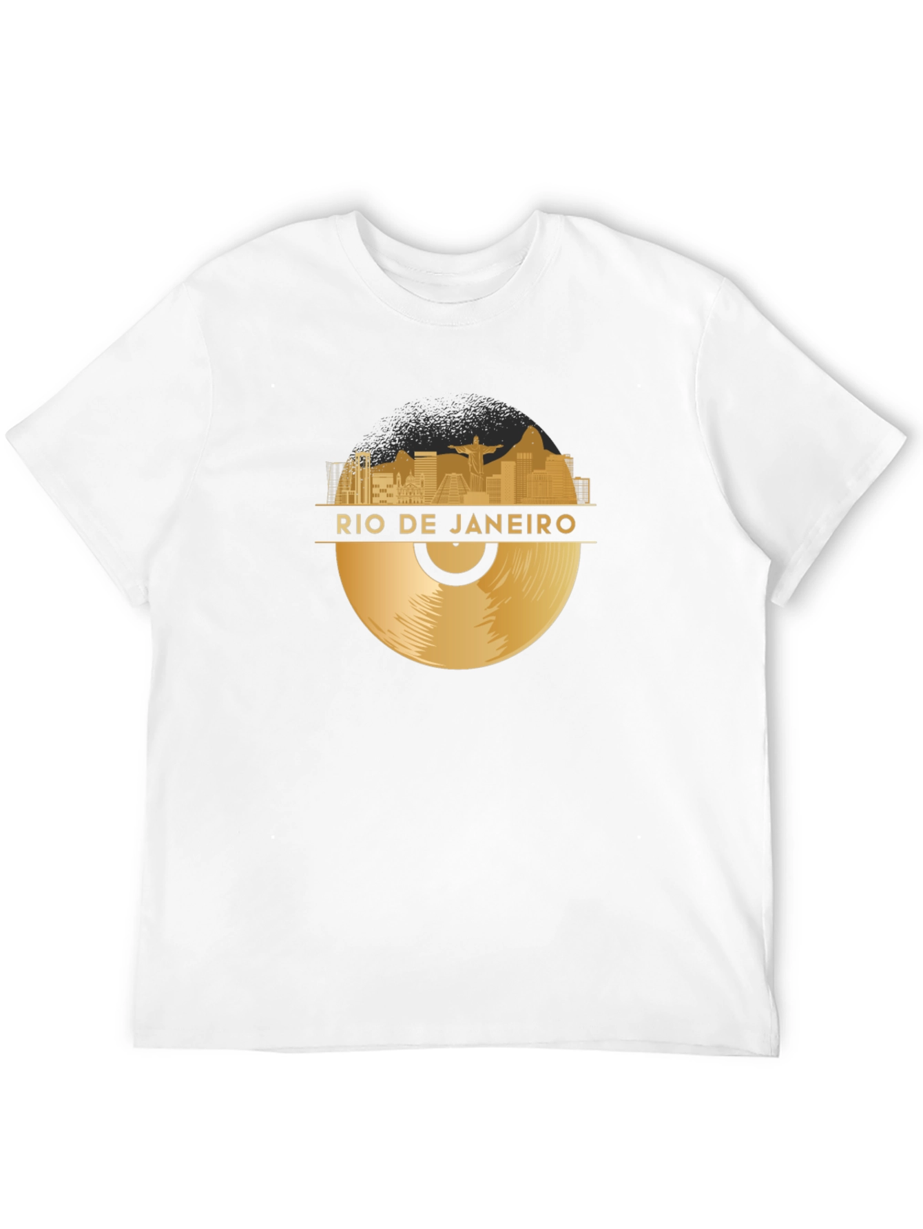 Black Rio de Janeiro Vinyl Graphic T-Shirt - Black view 12