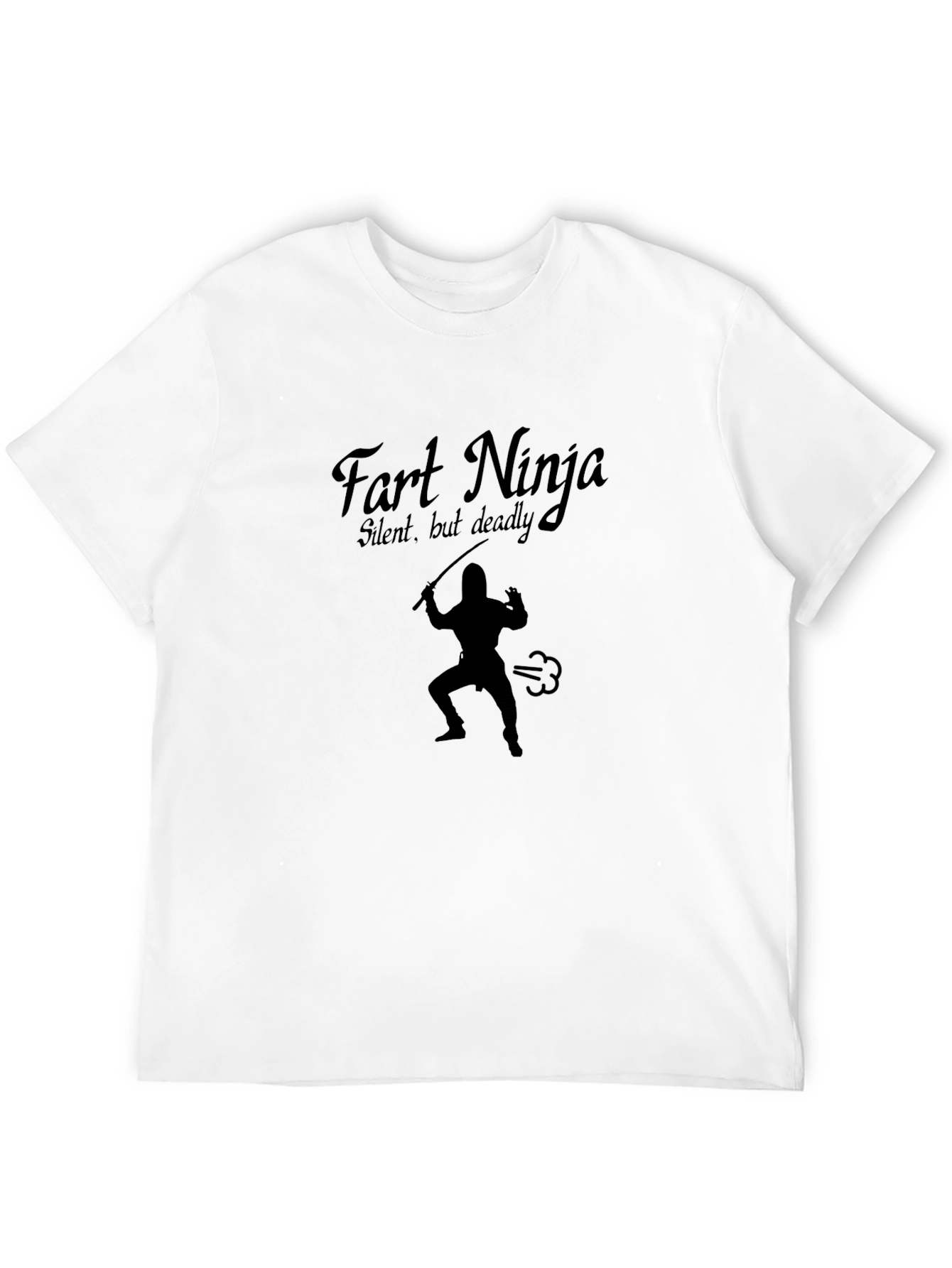 Black Fart Ninja T-Shirt - Silent But Deadly Graphic Tee view 12