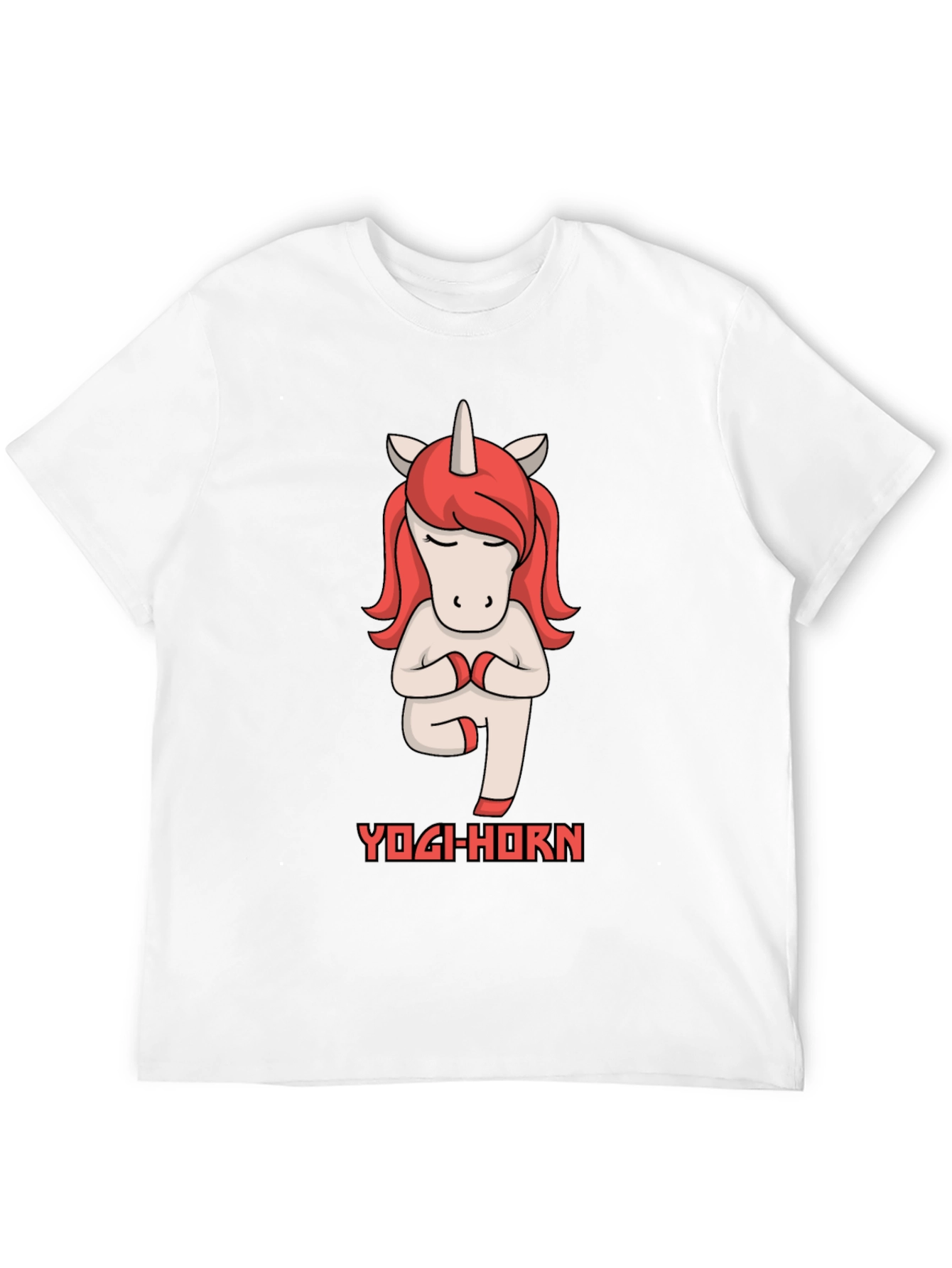 Black Yogi-Horn Unicorn T-Shirt view 12