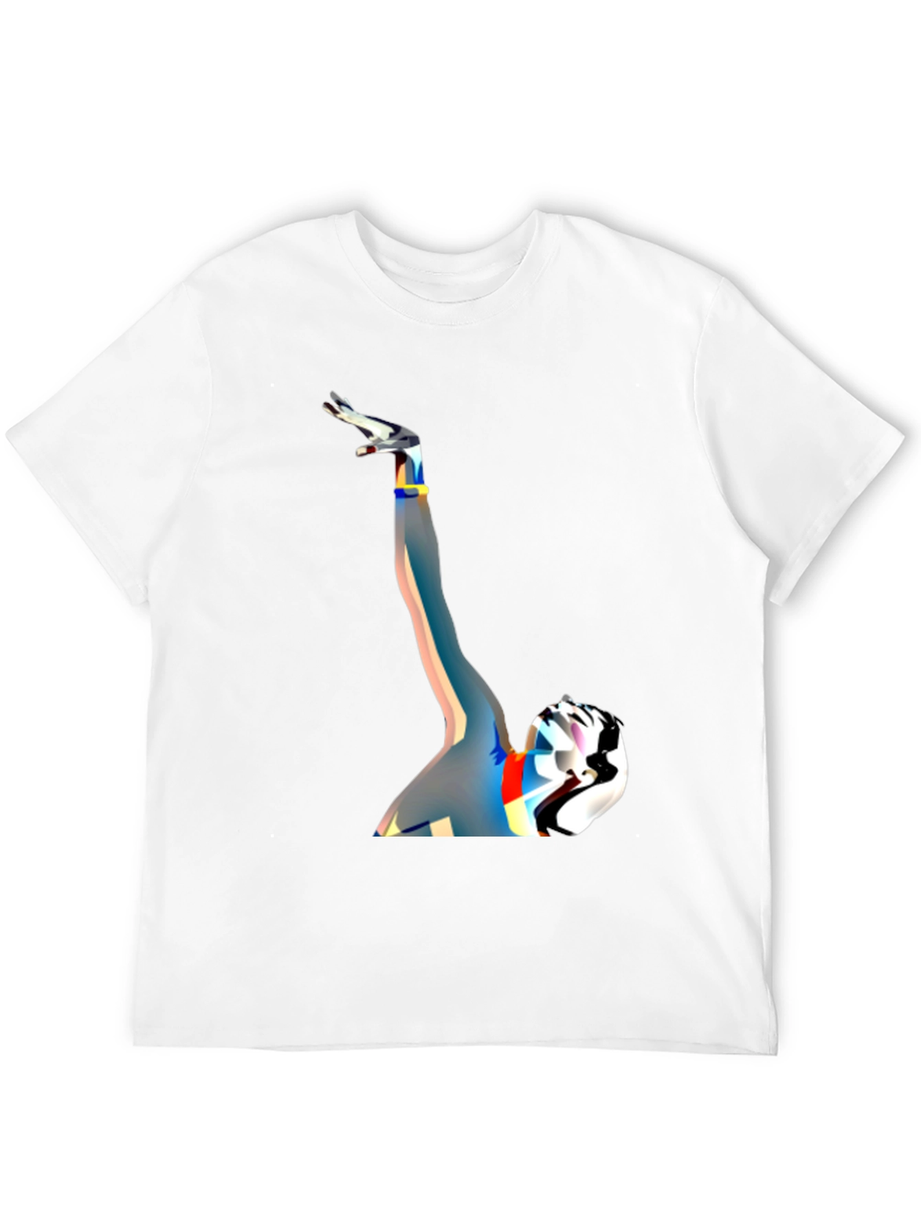 Black Abstract Expression Tee view 12