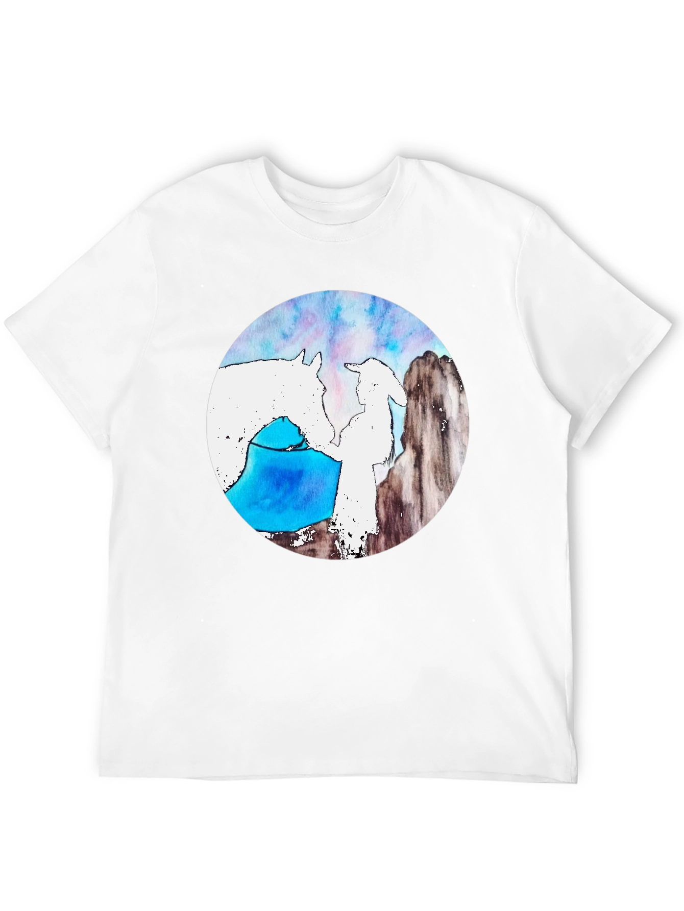 Black Ethereal Horse & Rider Black T-Shirt view 12