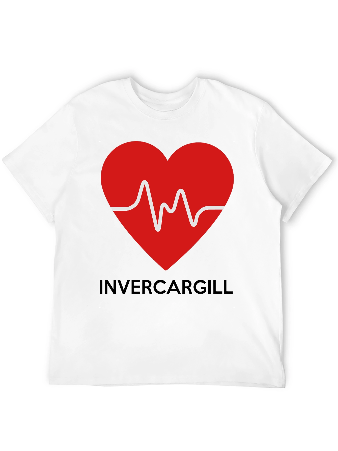 Black Invercargill Love Heartbeat Graphic Tee view 12