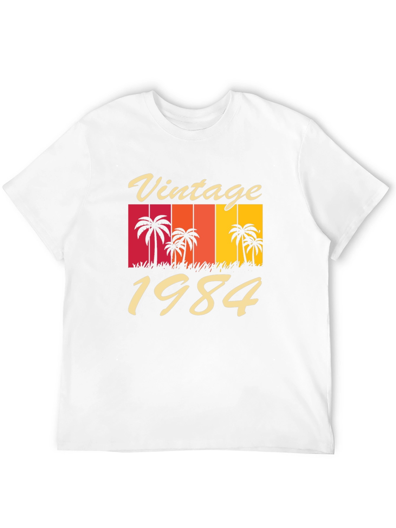 Black Vintage 1984 Palm Tree Graphic T-Shirt view 12