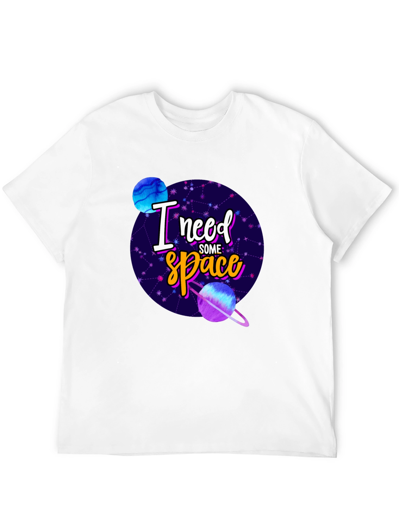 Black I Need Some Space Graphic Tee - Black view 12