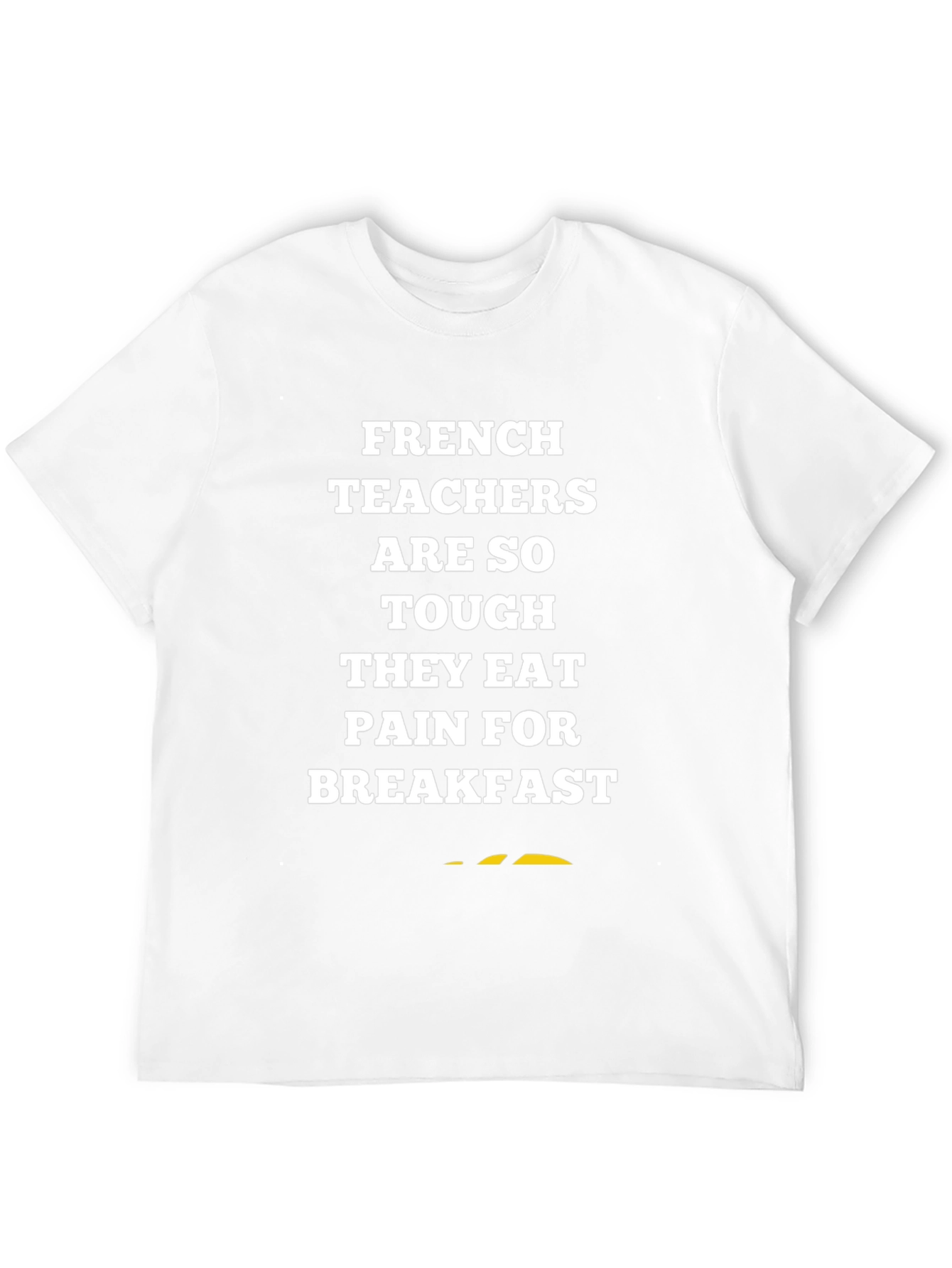 Black French Teachers Pain for Breakfast T-Shirt view 12