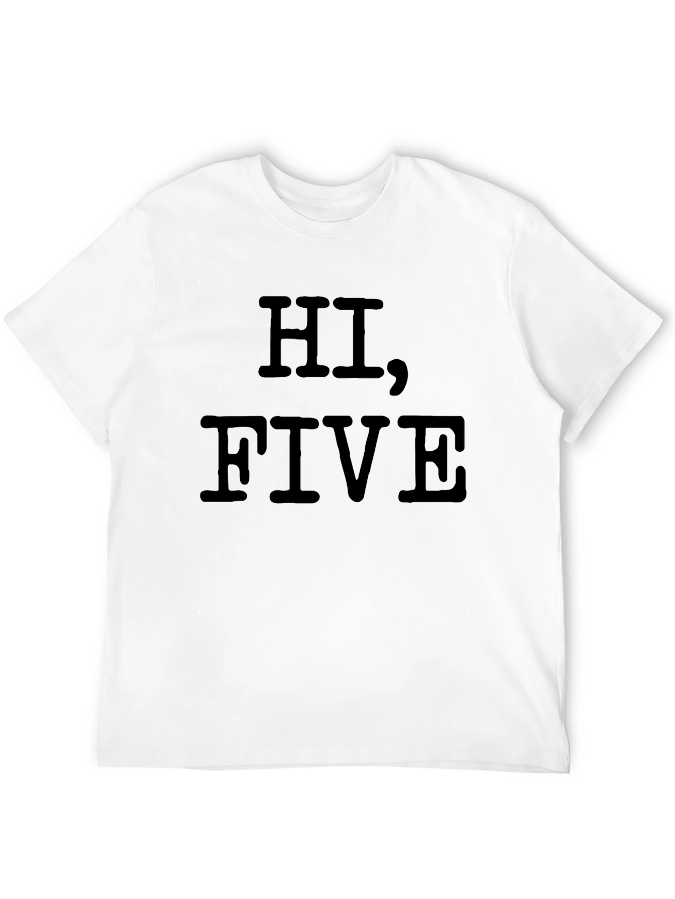 Black Hi, Five Black Graphic Tee view 12