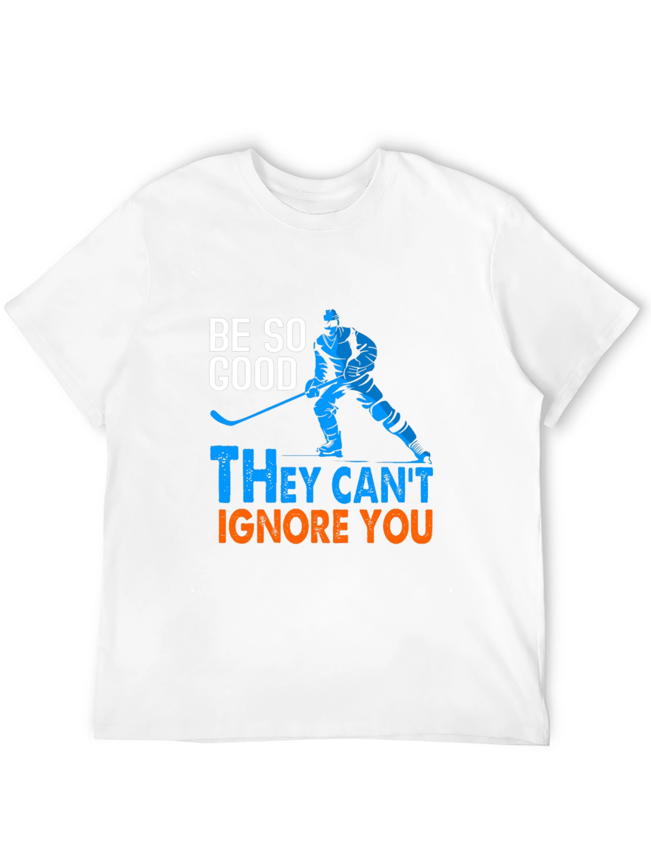 Black Hockey Player Graphic T-Shirt - Be So Good view 12