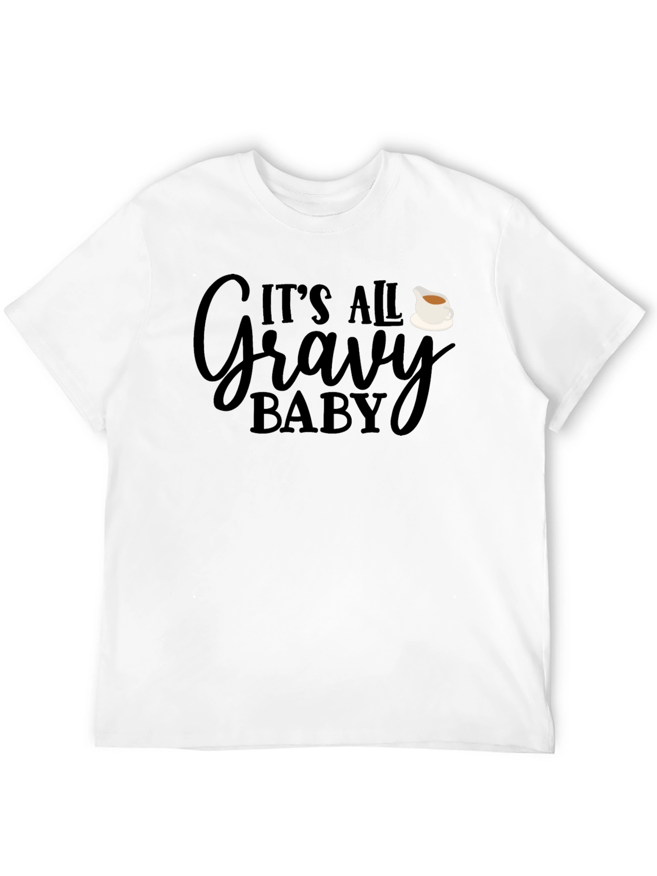 Black It's All Gravy Baby Graphic Tee - Soft & Comfy! view 12