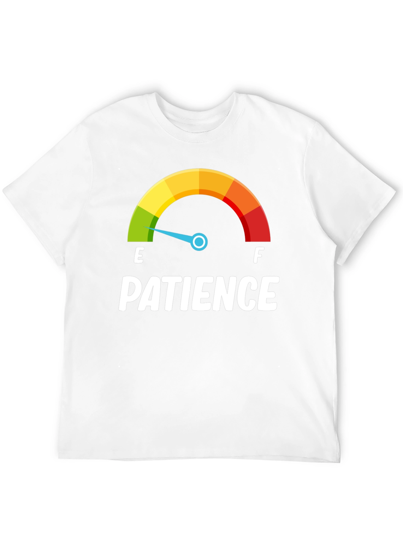 Black Patience Gauge T-Shirt - Runs Low! view 12