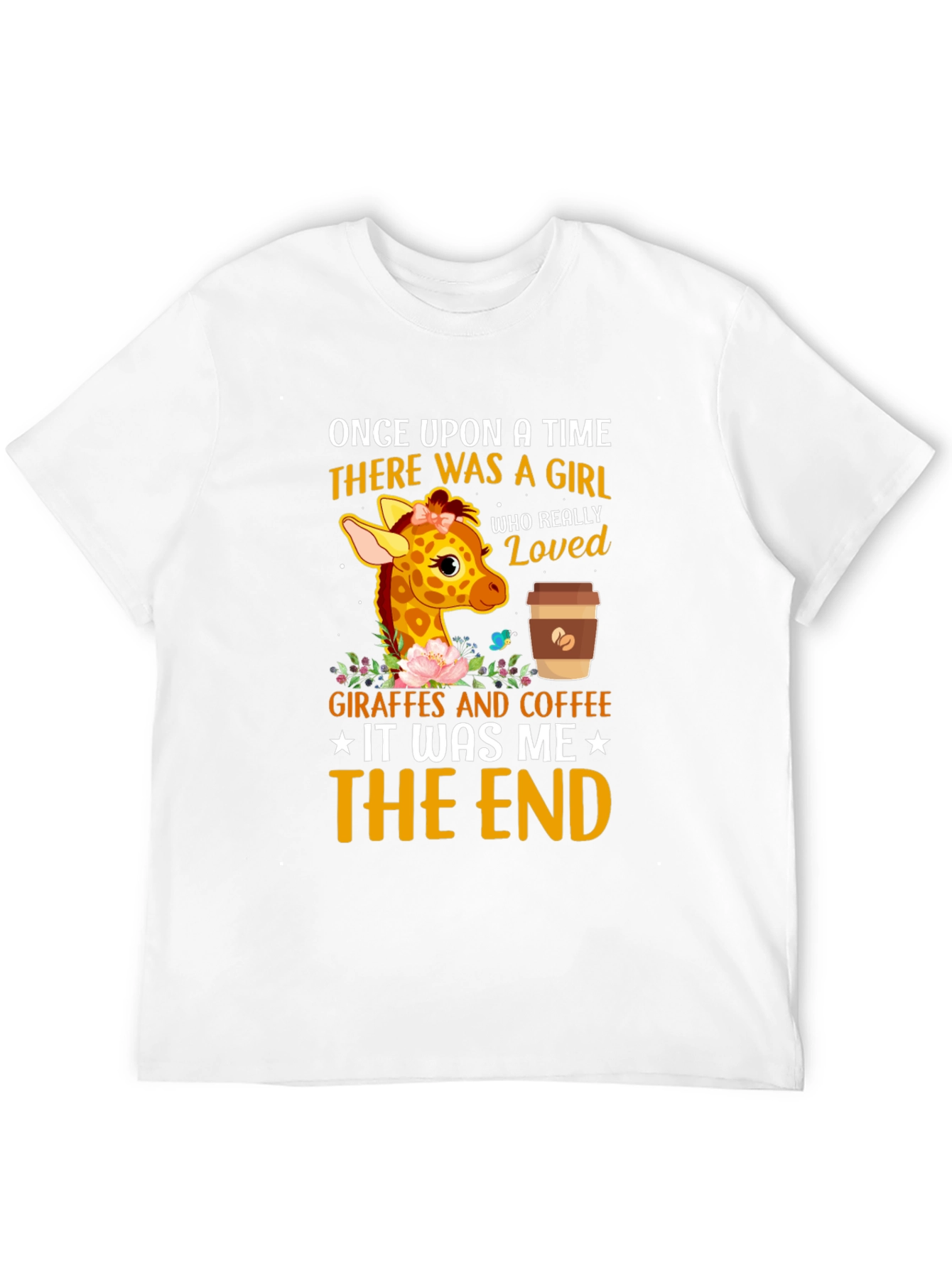 Black Giraffe & Coffee Lover T-Shirt view 12