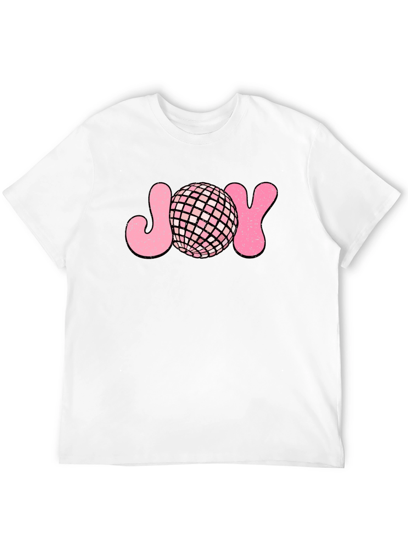 Black Retro Disco JOY T-Shirt view 12