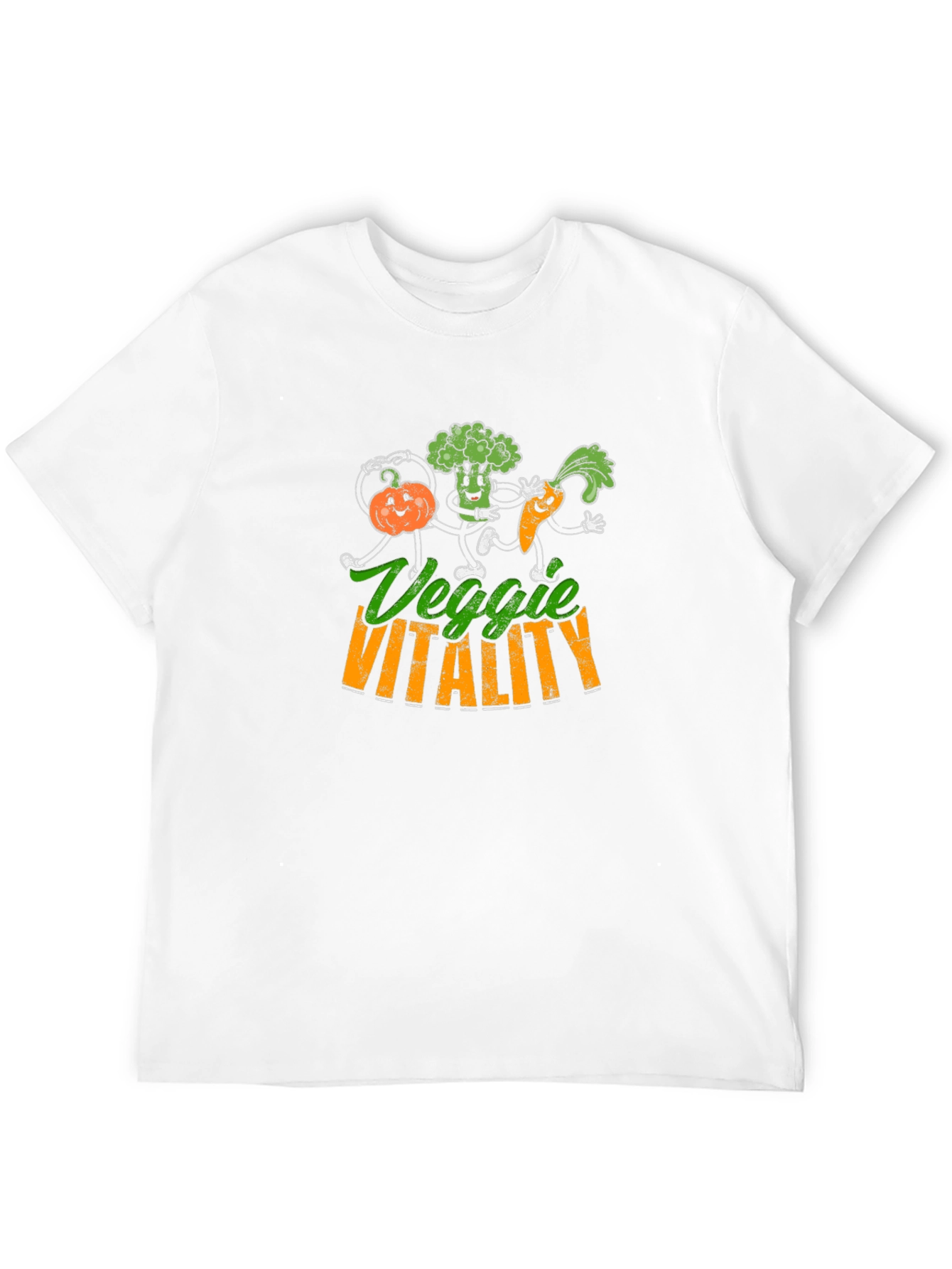 Veggie Vitality T-Shirt - Cartoon Vegetables - 12