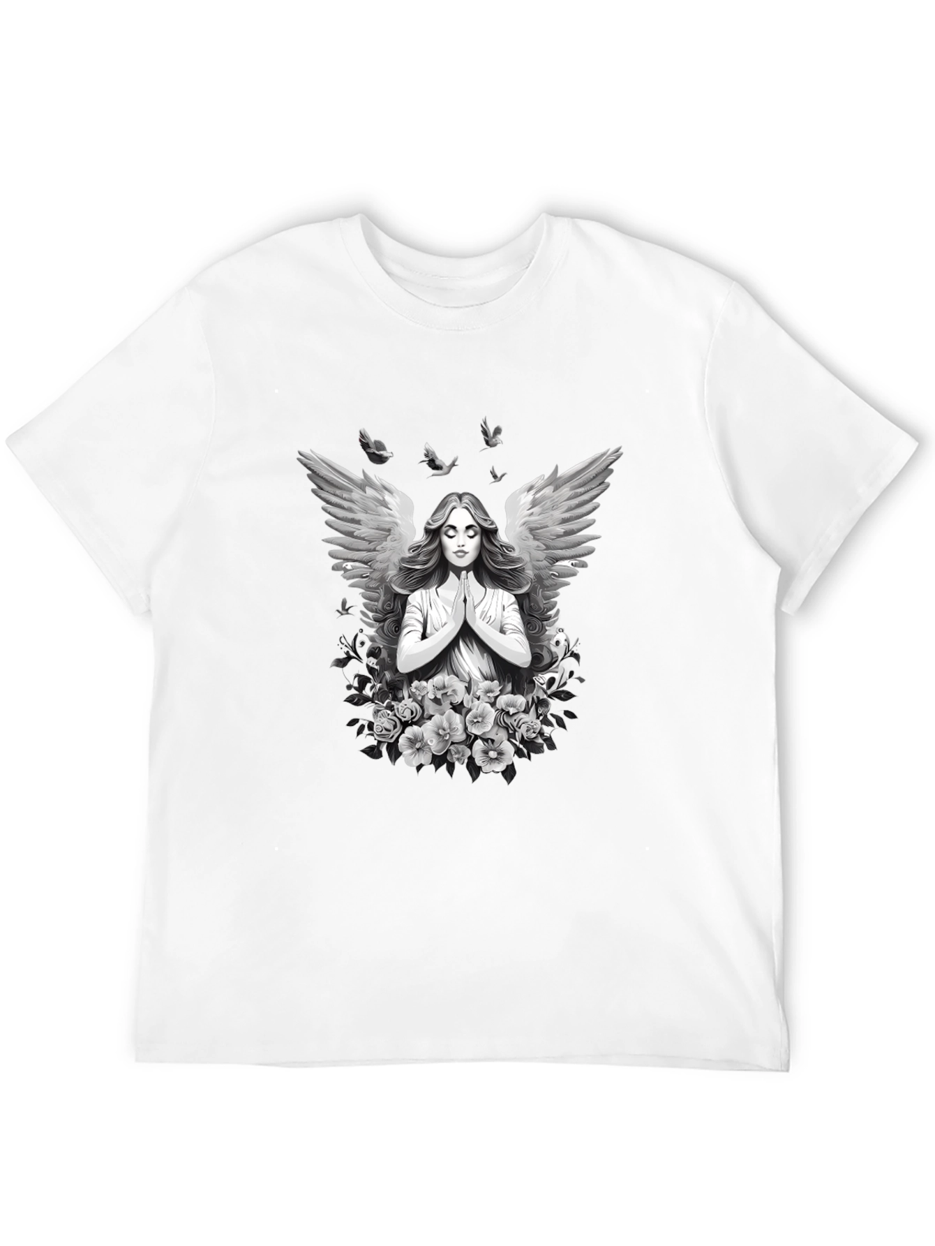 Angel Wings Black T-Shirt - 12