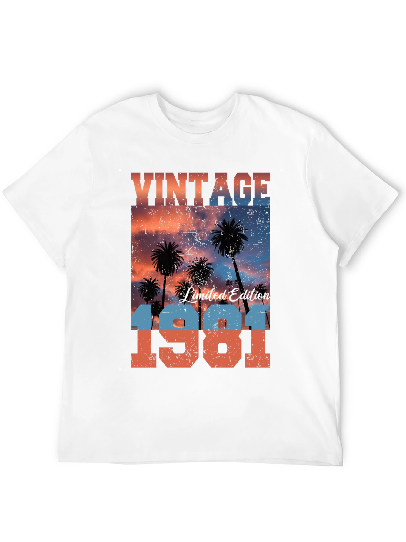Black Vintage 1981 Limited Edition Sunset Palm T-Shirt view 12