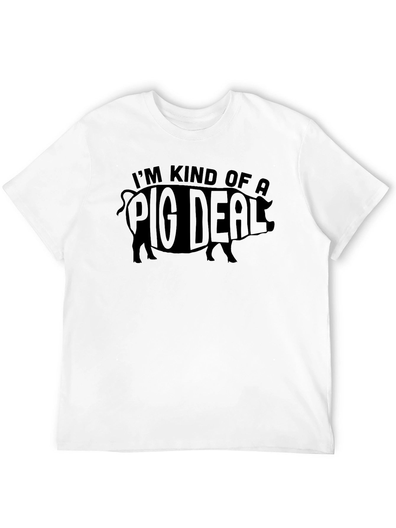Black I'm Kind of a Pig Deal T-Shirt Funny Animal Tee view 12