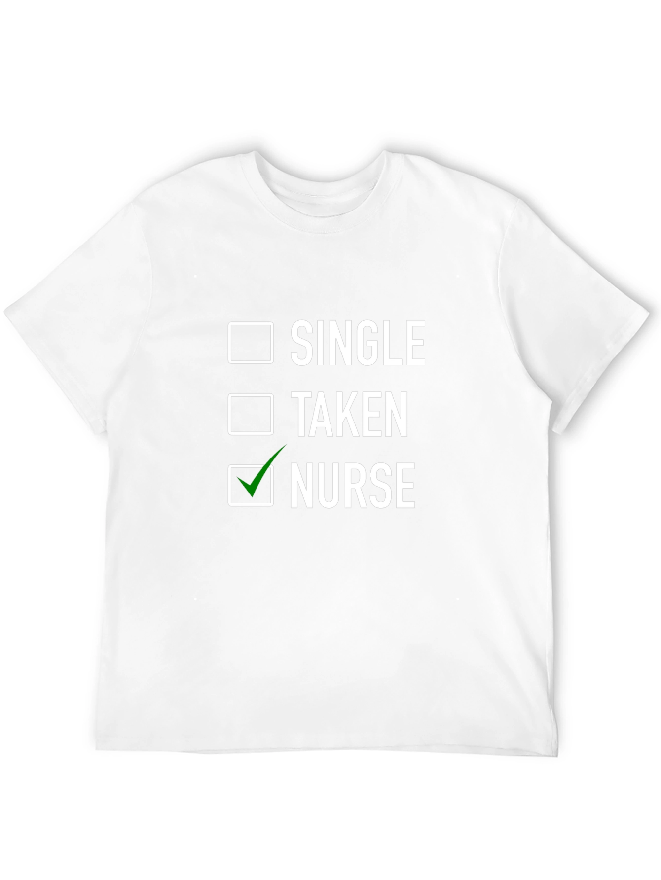 Black Nurse Life T-Shirt - Single, Taken, Nurse Checklist view 12