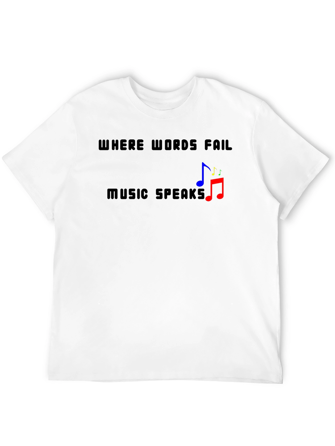 Black Music Speaks T-Shirt - Stylish Graphic Tee view 12