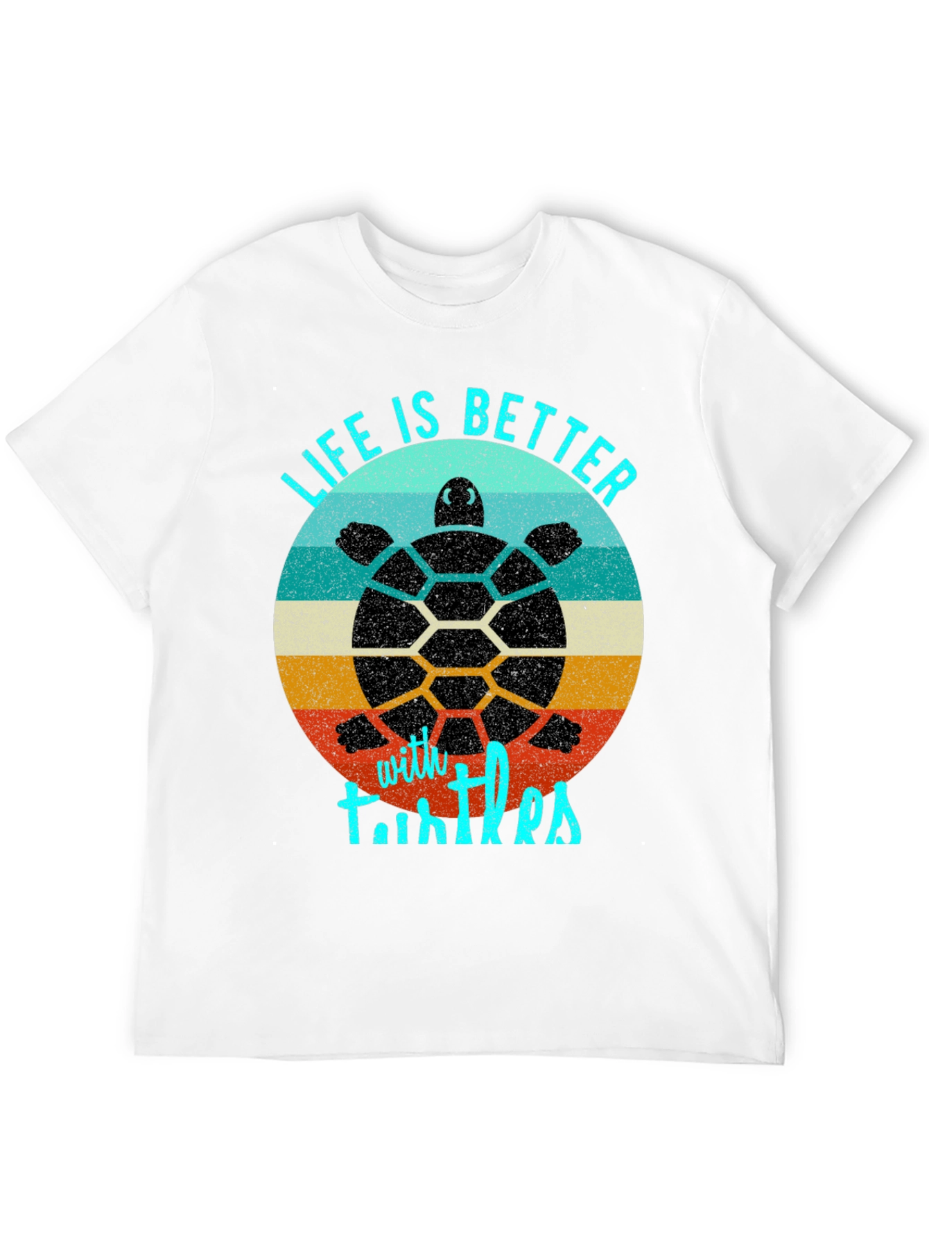 Black Life is Better with Turtles Graphic Tee view 12