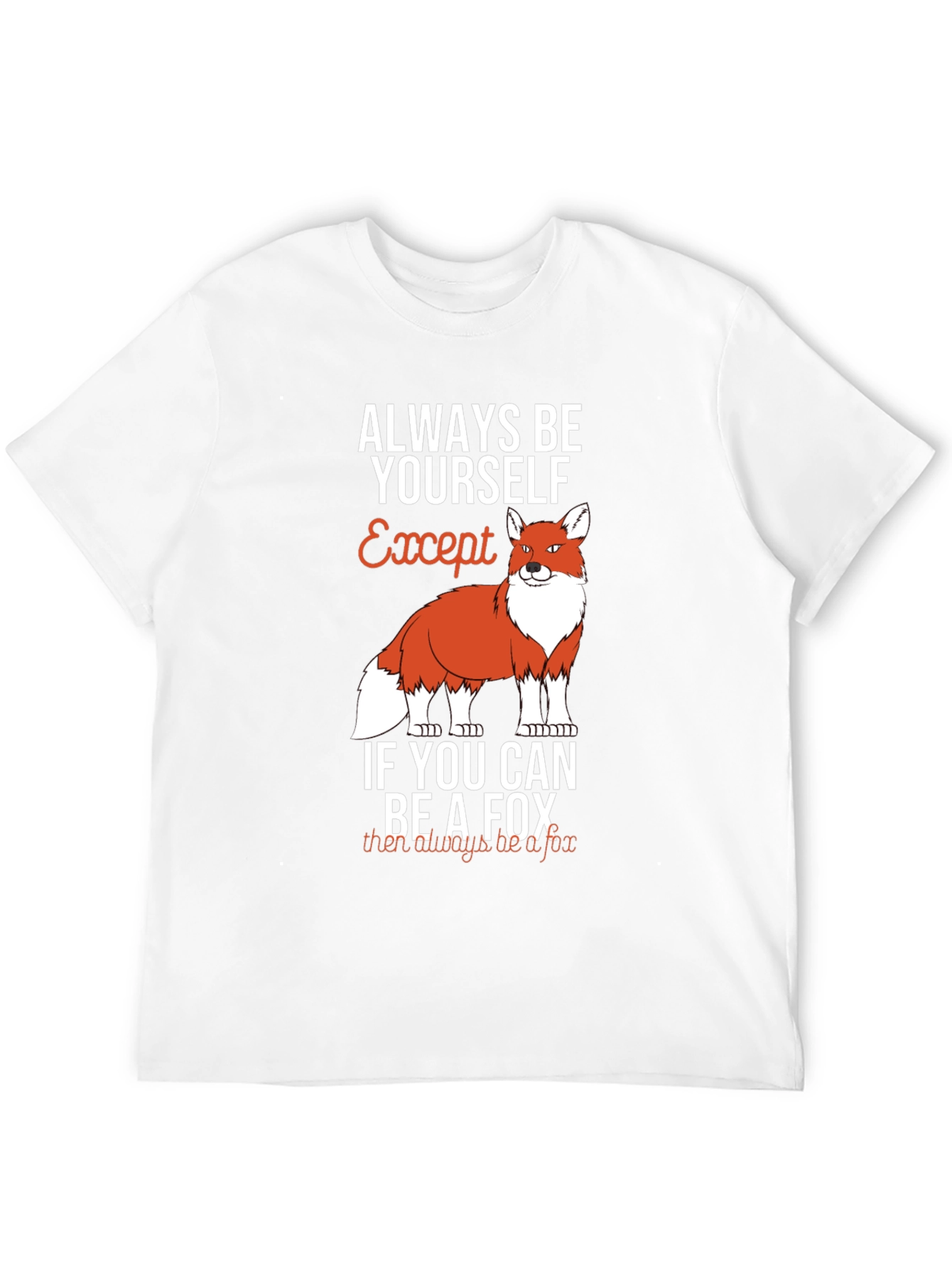 Black Always Be Yourself Except Fox Graphic T-Shirt view 12