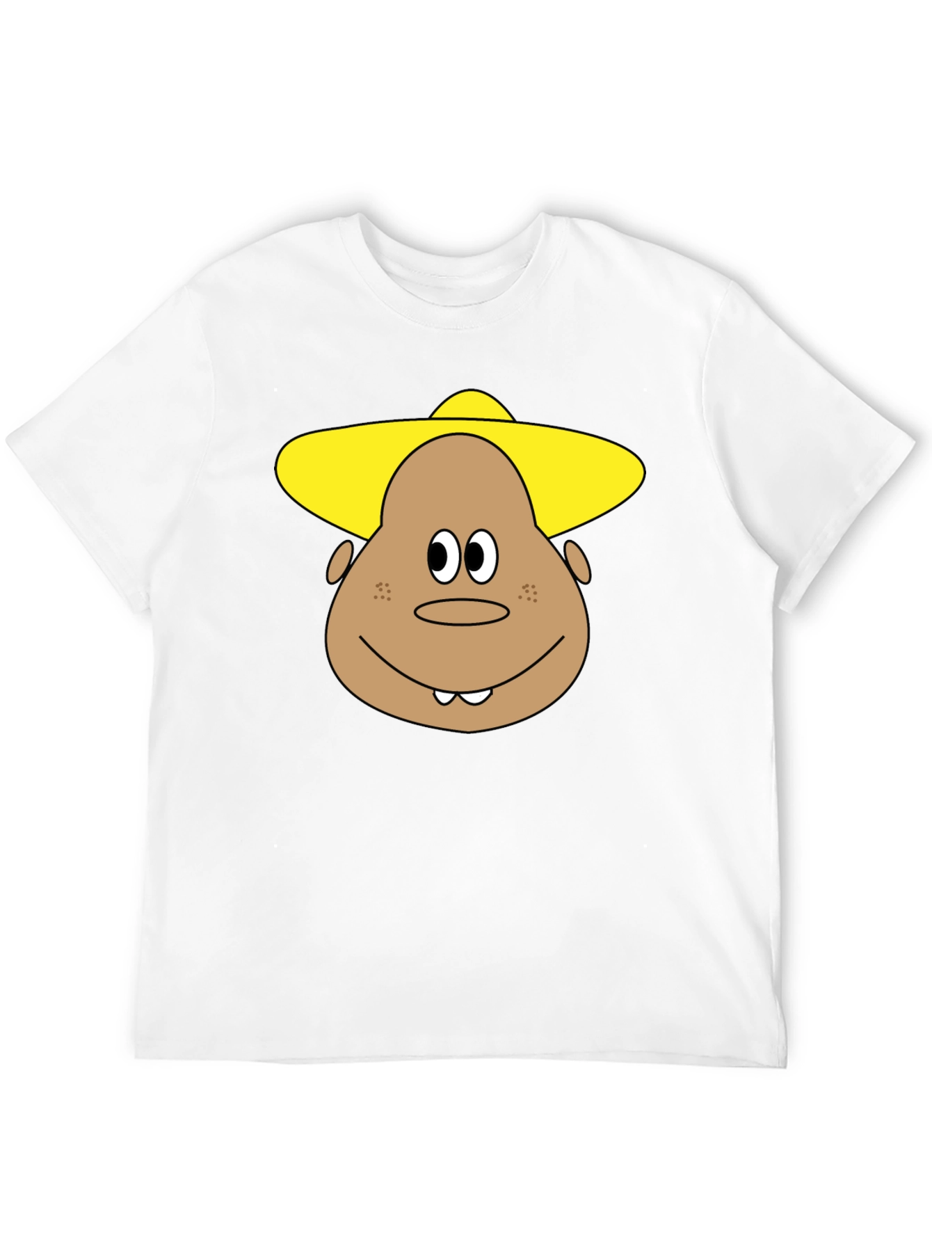 Black Funny Cartoon Character T-Shirt view 12
