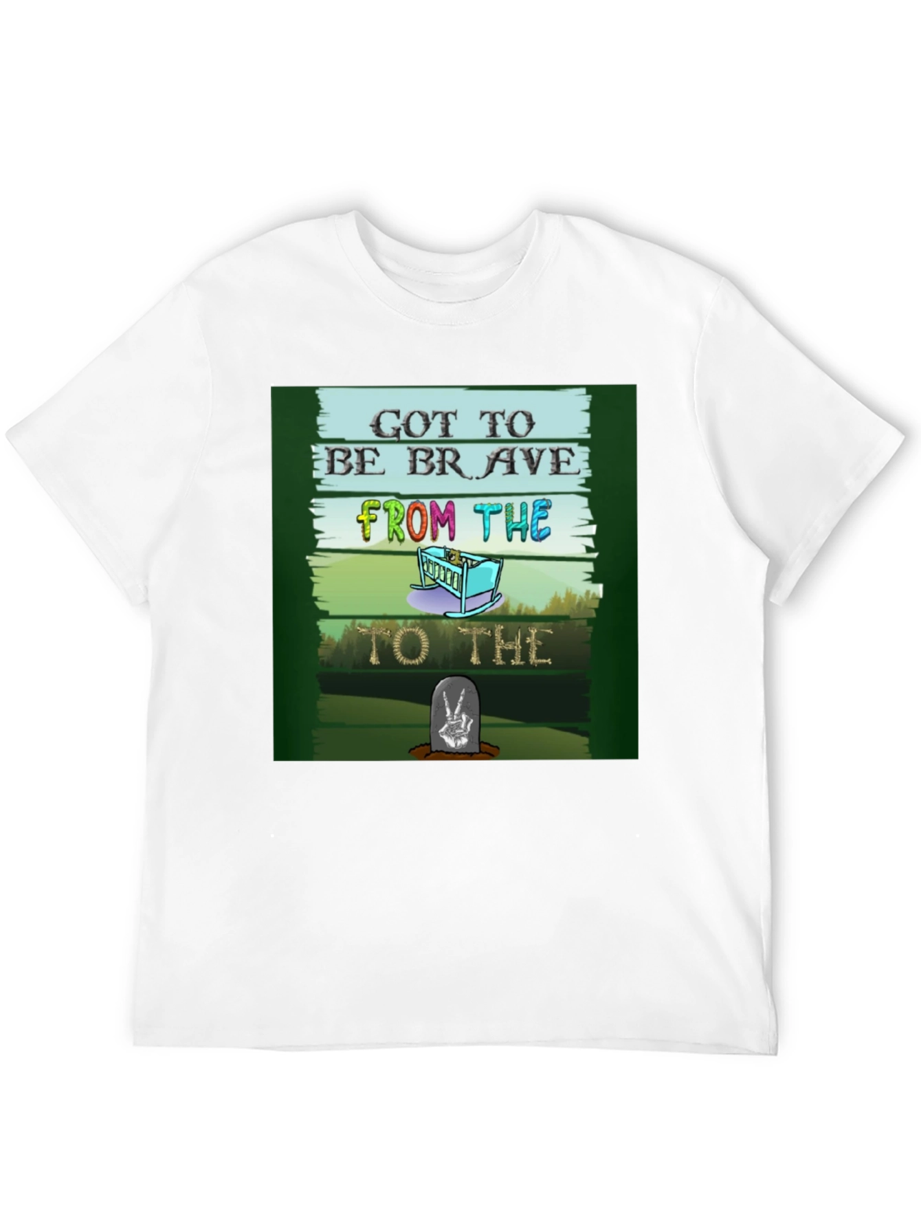 Black Got to be Brave T-Shirt view 12