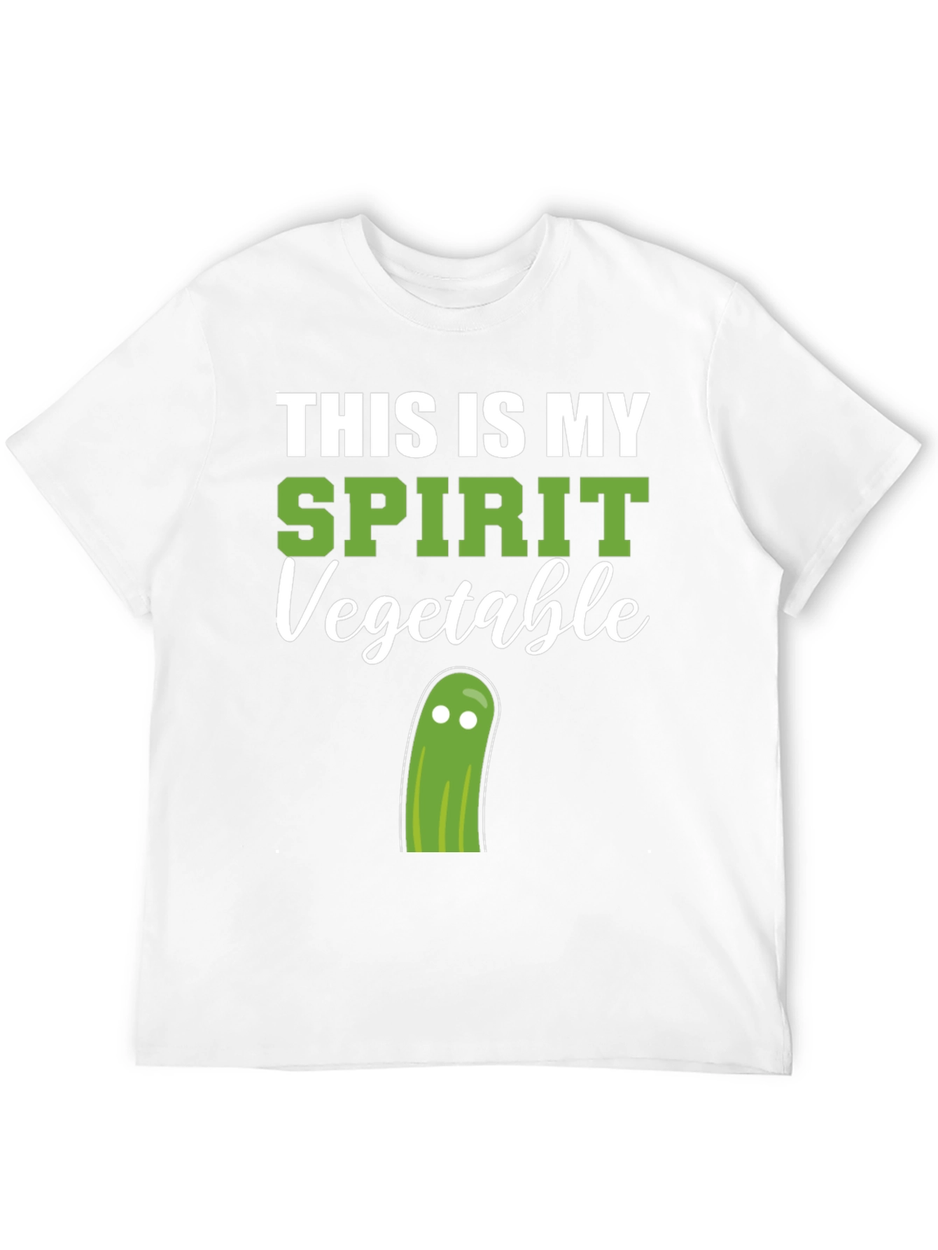 Black Spirit Vegetable T-Shirt - Funny Graphic Tee view 12
