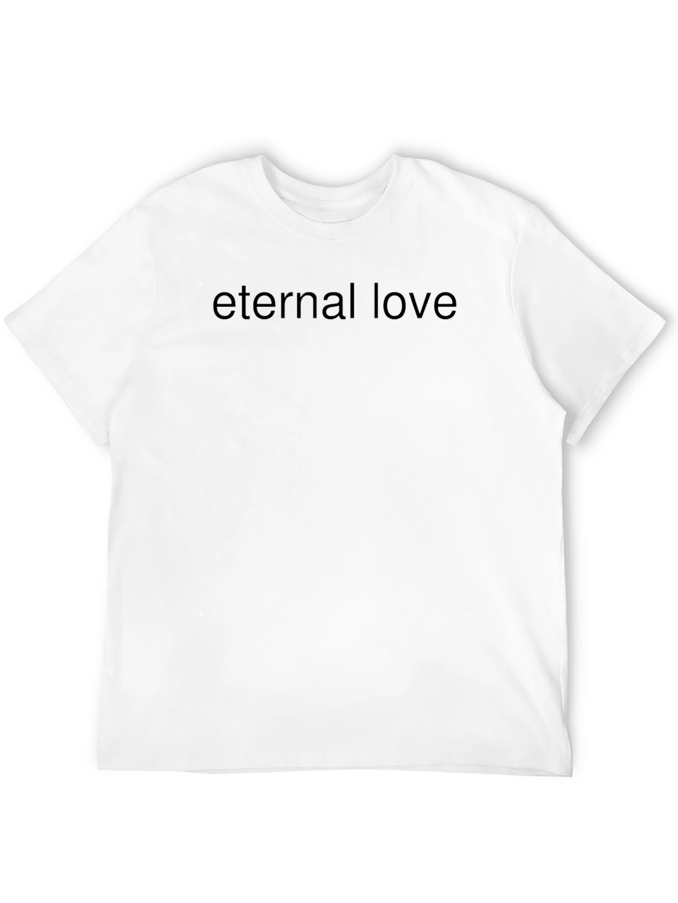 Black Eternal Love Black Graphic Tee - Classic Comfort view 12