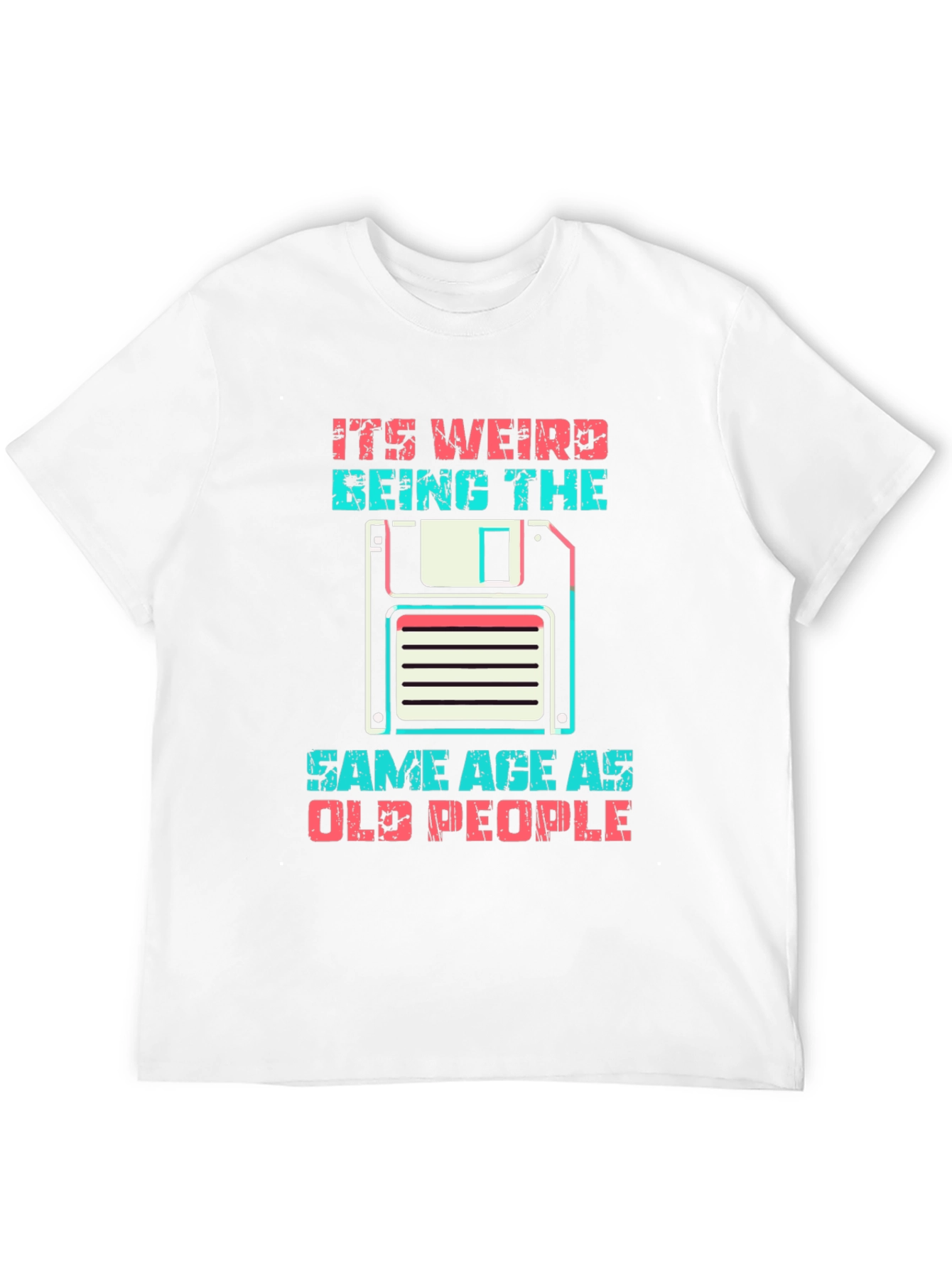 Black Retro "Old People" Graphic T-Shirt view 12