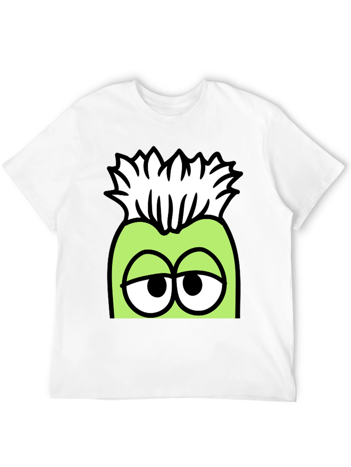 Black Funny Cartoon Character Graphic T-Shirt view 12