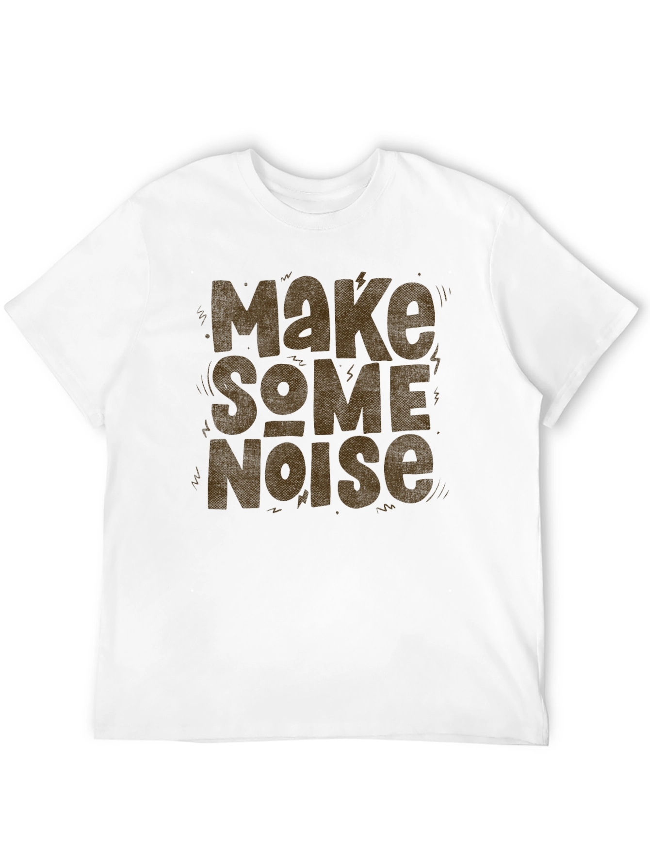 Black Make Some Noise Graphic Tee - Bold Statement Shirt view 12