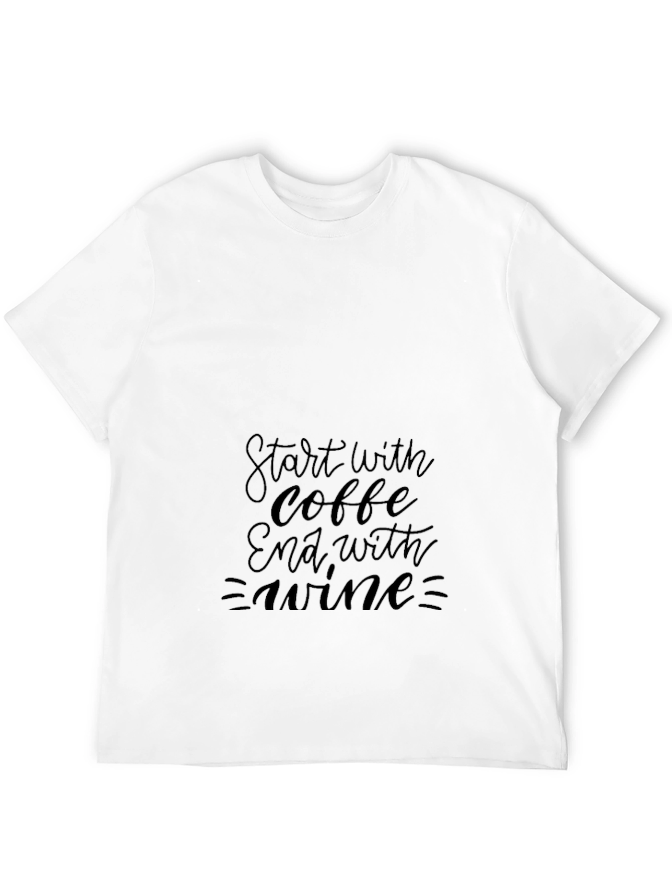 Black Coffee & Wine Black Graphic Tee view 12