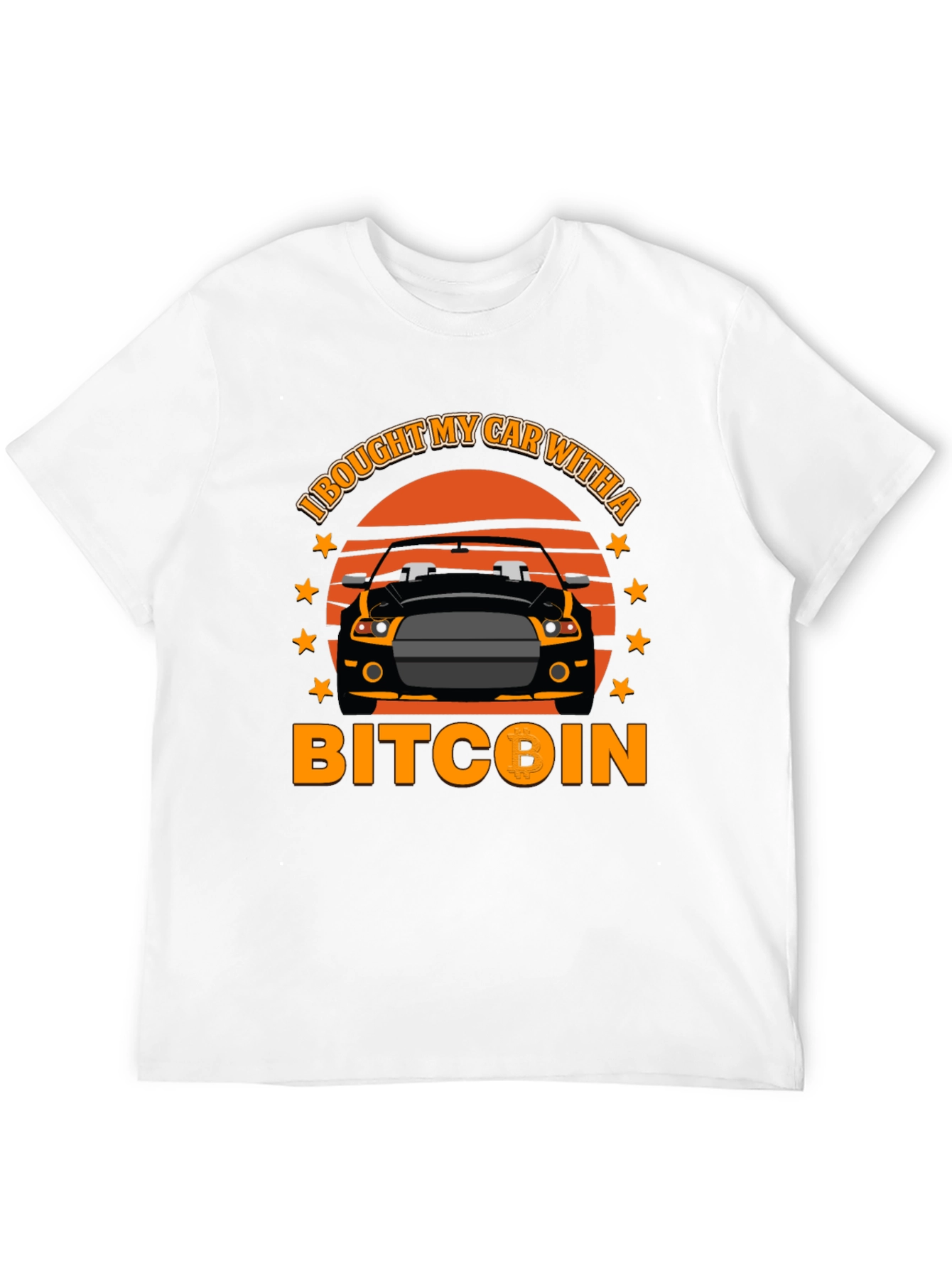 Bitcoin Car T-Shirt - Crypto Investor Tee - 12