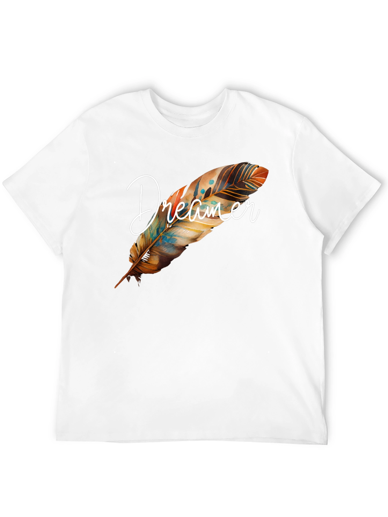 Dreamer Feather Graphic T-Shirt - 12