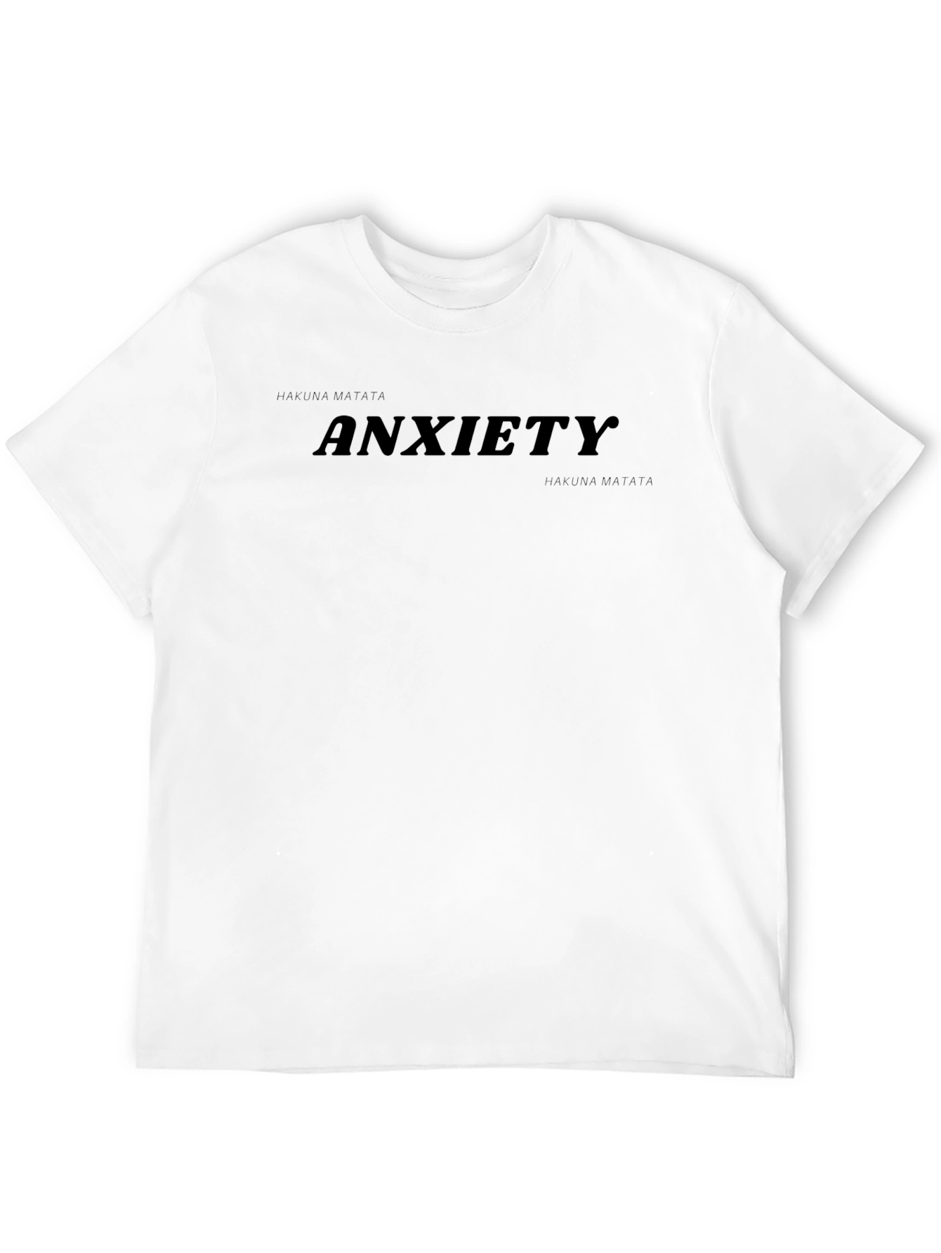Black Anxiety Hakuna Matata Graphic Tee - Black view 12