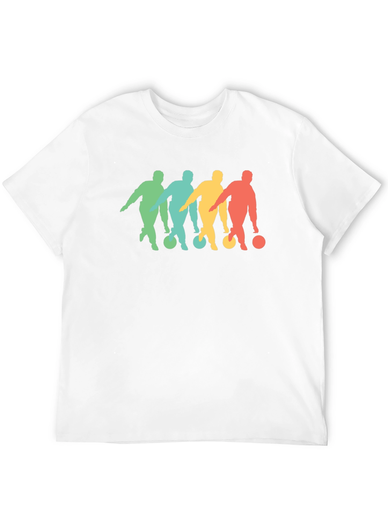 Black Retro Bowling Silhouette Graphic Tee view 12