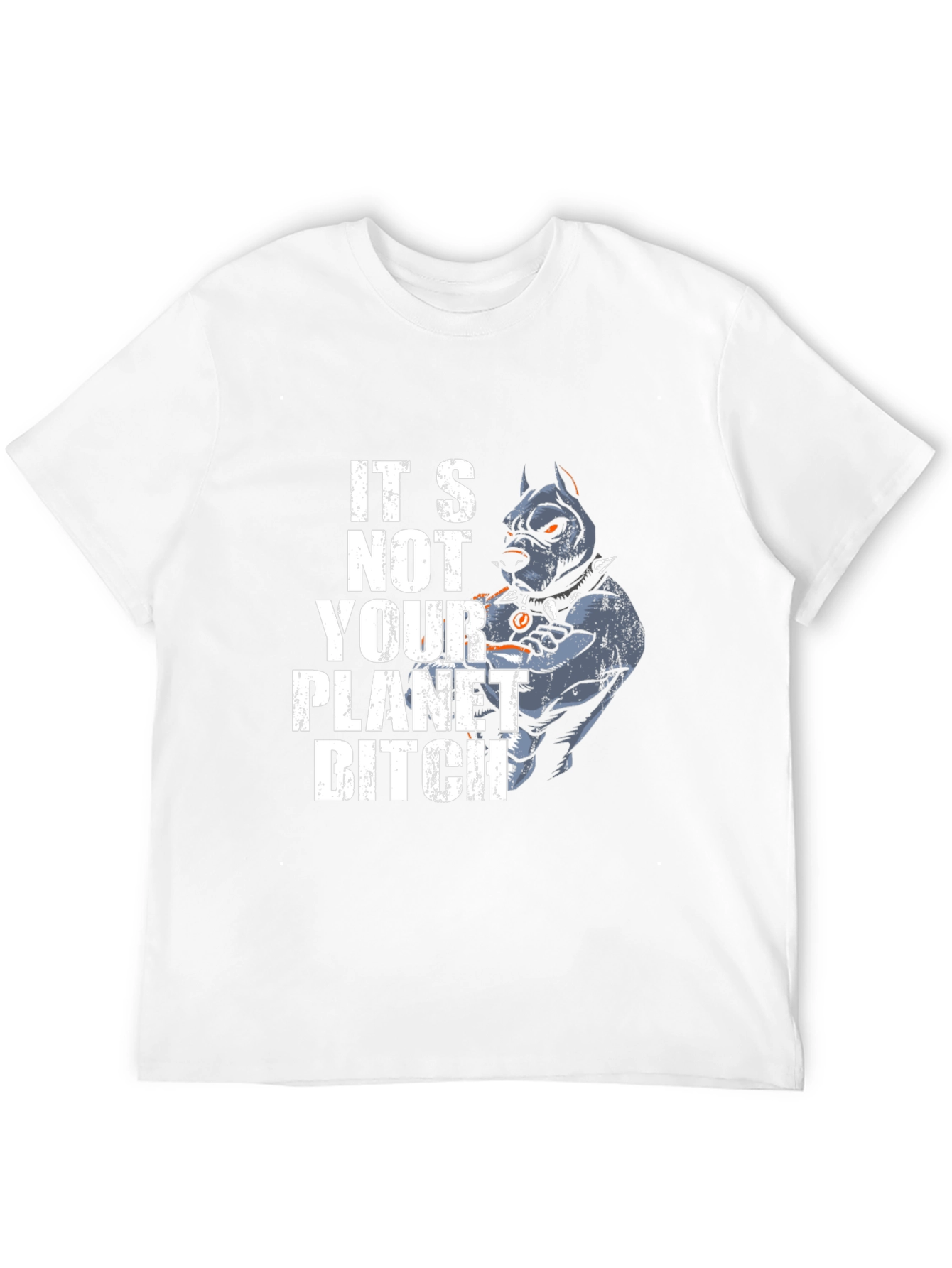 Black It's Not Your Planet Pitbull T-Shirt view 12