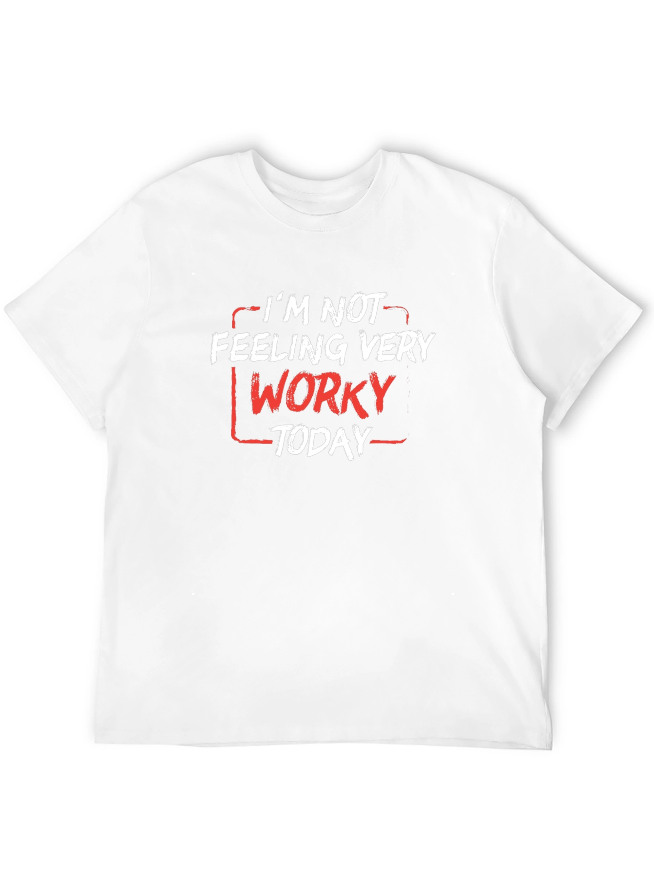 Black Funny "Worky" Graphic Tee - Black view 12