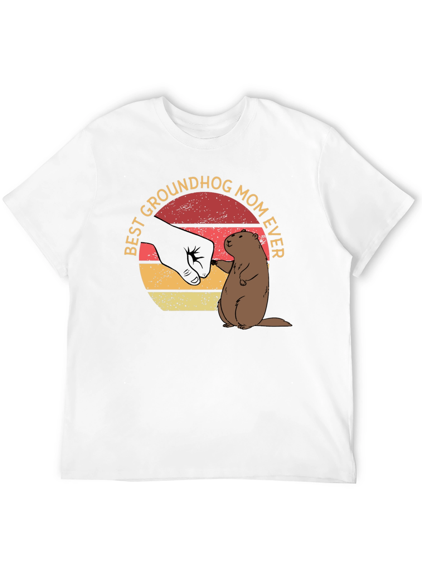 Black Best Groundhog Mom Ever T-Shirt view 12